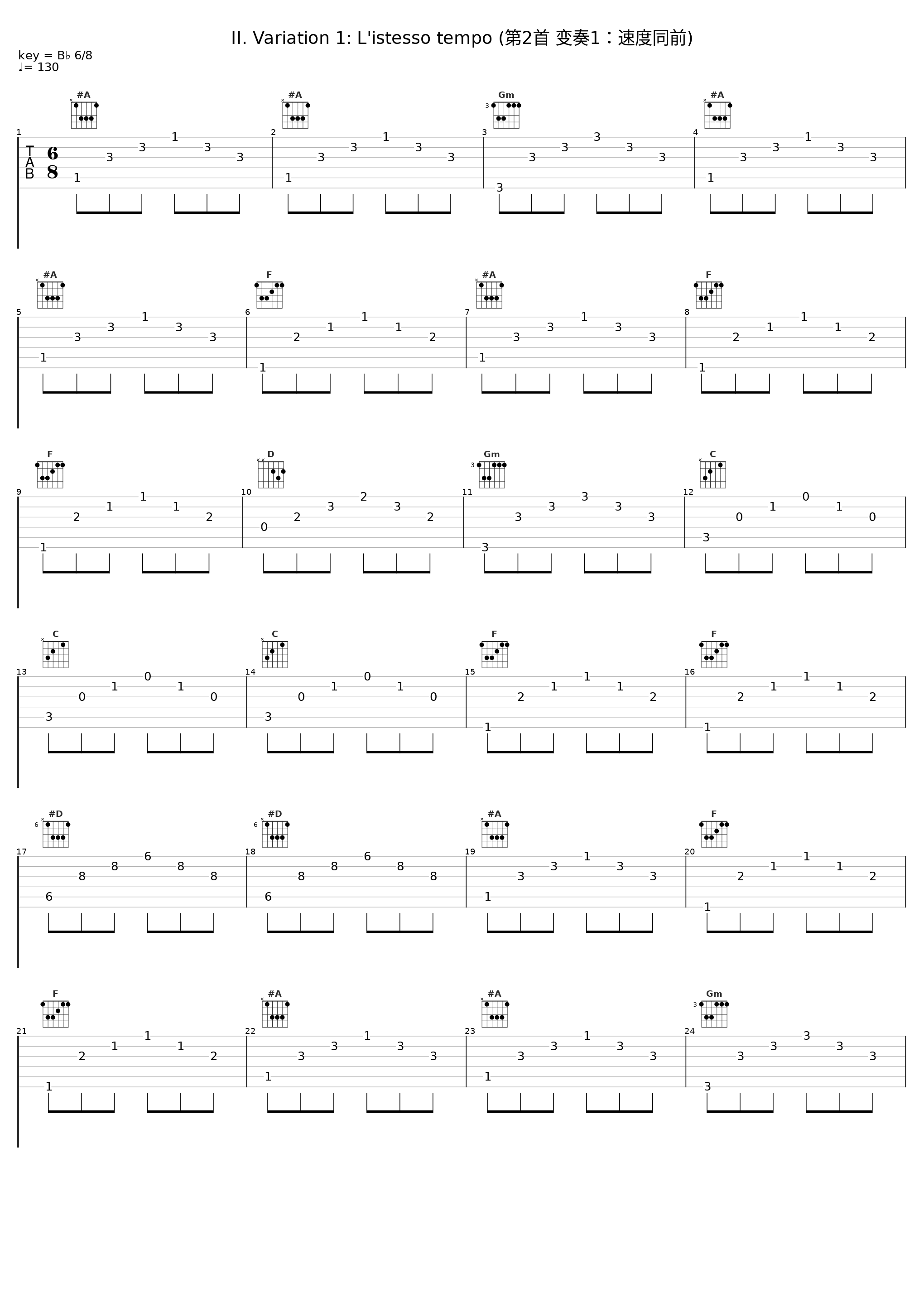 II. Variation 1: L'istesso tempo (第2首 变奏1：速度同前)_Marc-Andre Hamelin_1