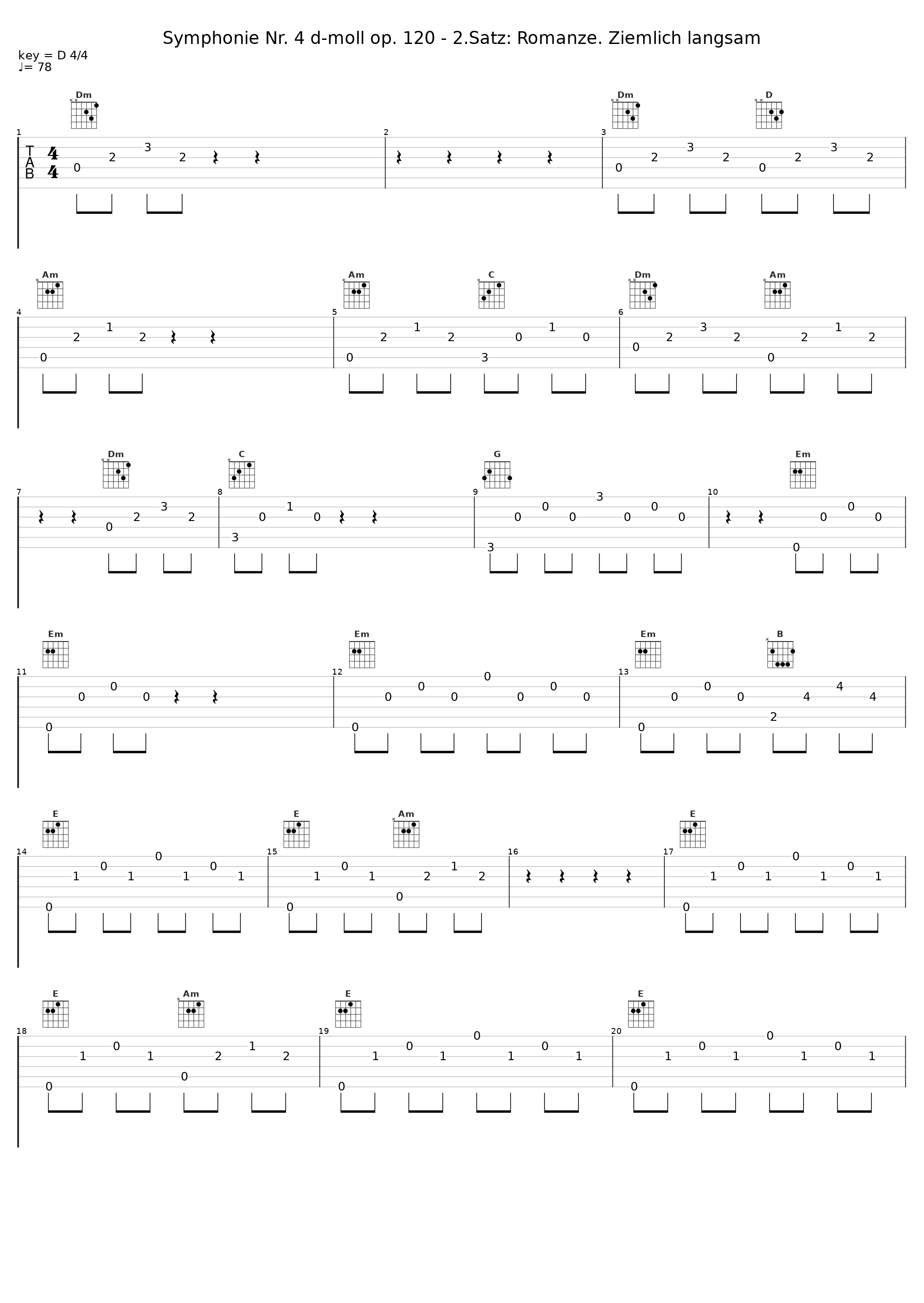 Symphonie Nr. 4 d-moll op. 120 - 2.Satz: Romanze. Ziemlich langsam_Wilhelm Furtwängler_1