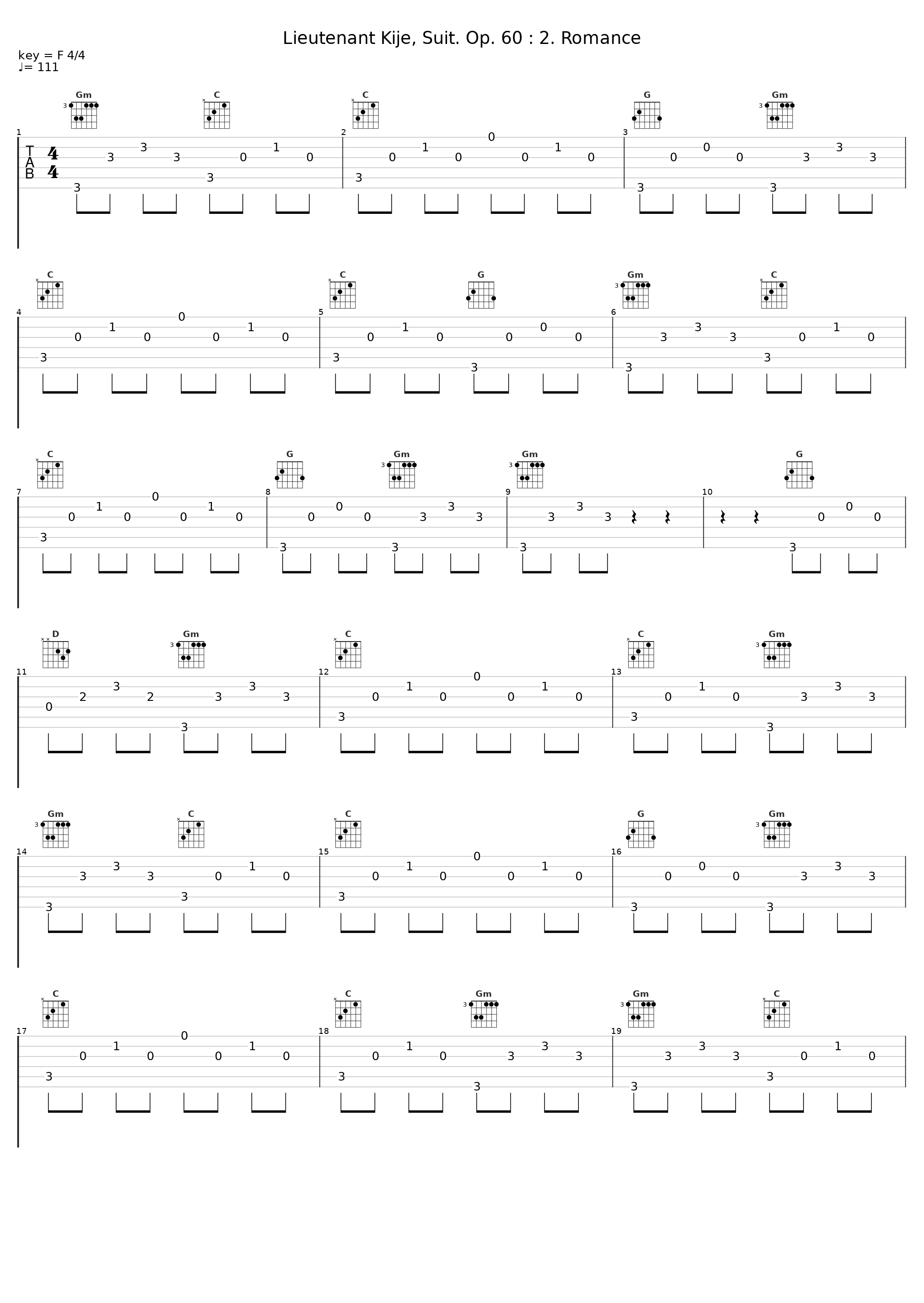 Lieutenant Kije, Suit. Op. 60 : 2. Romance_Efrem Kurtz,Sergei Prokofiev,Vienna State Opera Orchestra_1