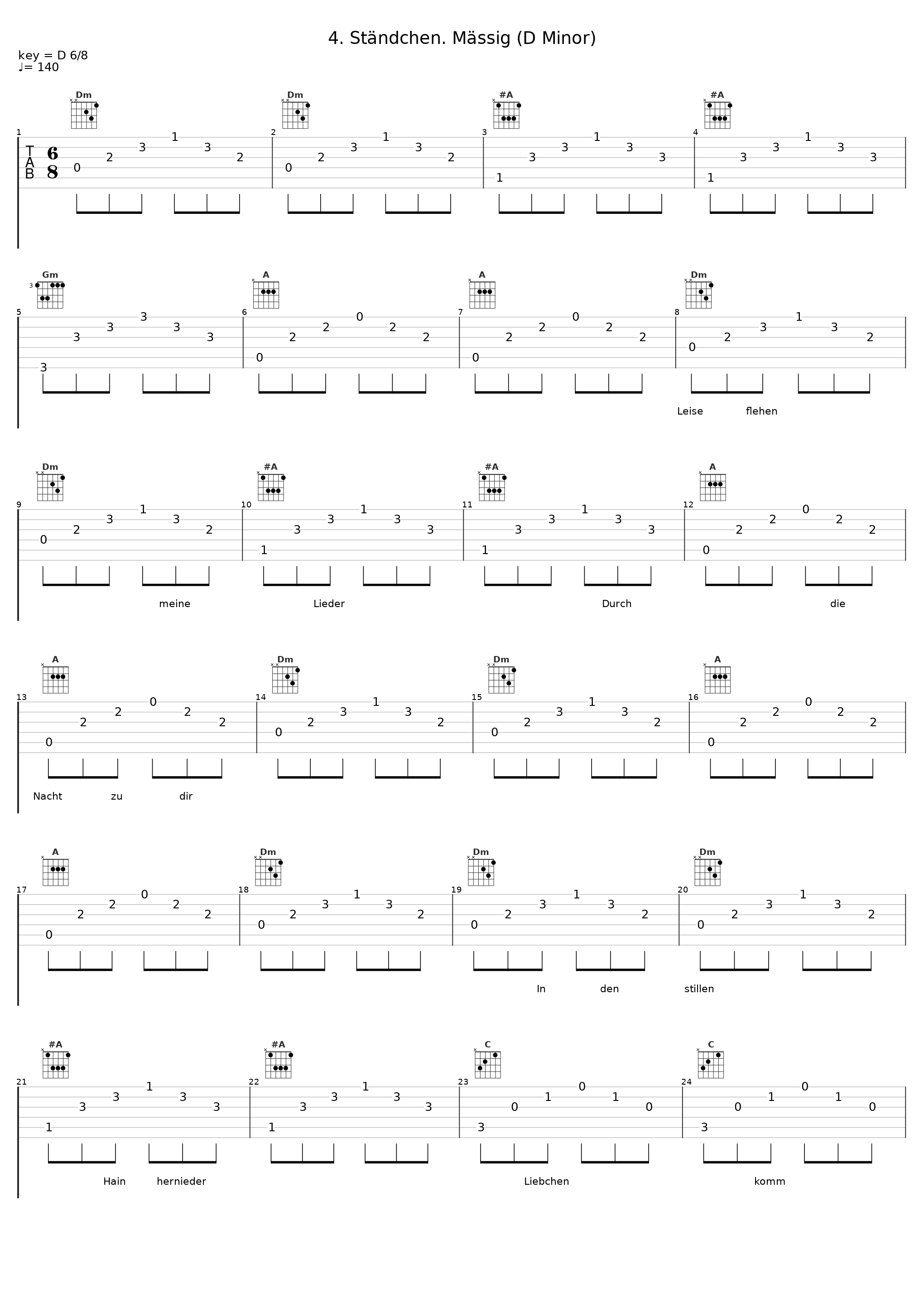 4. Ständchen. Mässig (D Minor)_Fritz Wunderlich,Hubert Giesen_1