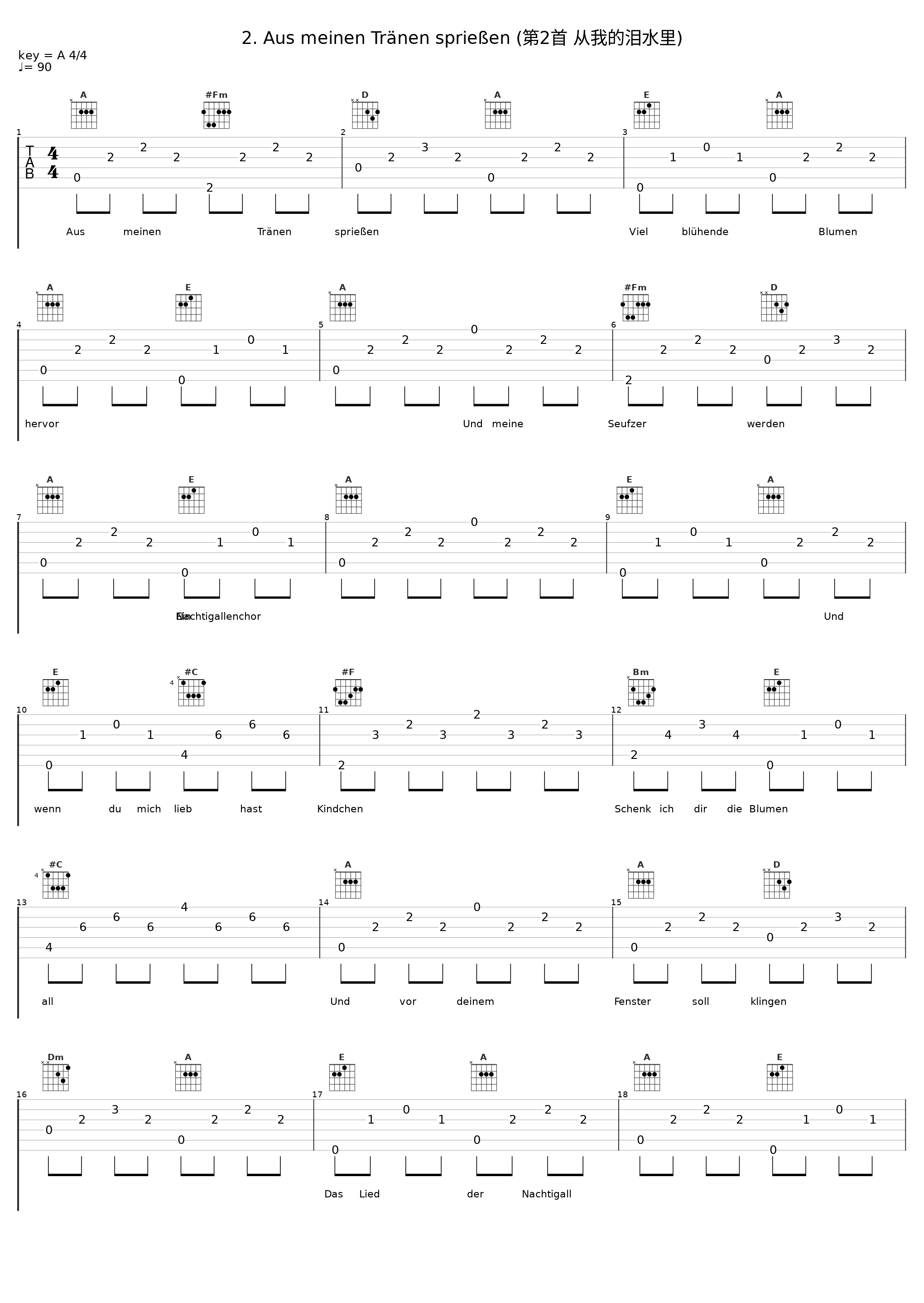 2. Aus meinen Tränen sprießen (第2首 从我的泪水里)_Fritz Wunderlich,Hubert Giesen_1