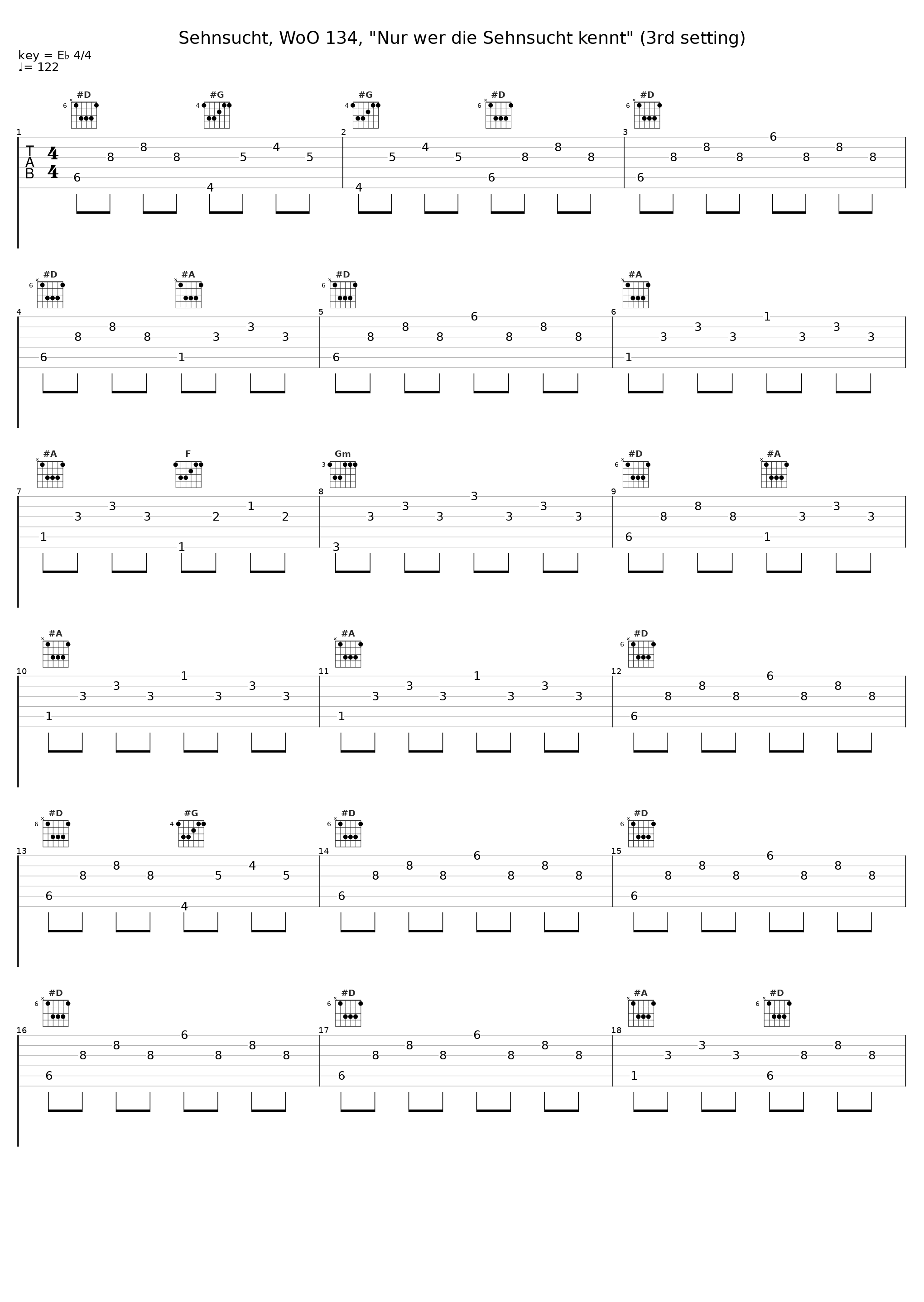 Sehnsucht, WoO 134, "Nur wer die Sehnsucht kennt" (3rd setting)_Elisabeth Breuer_1