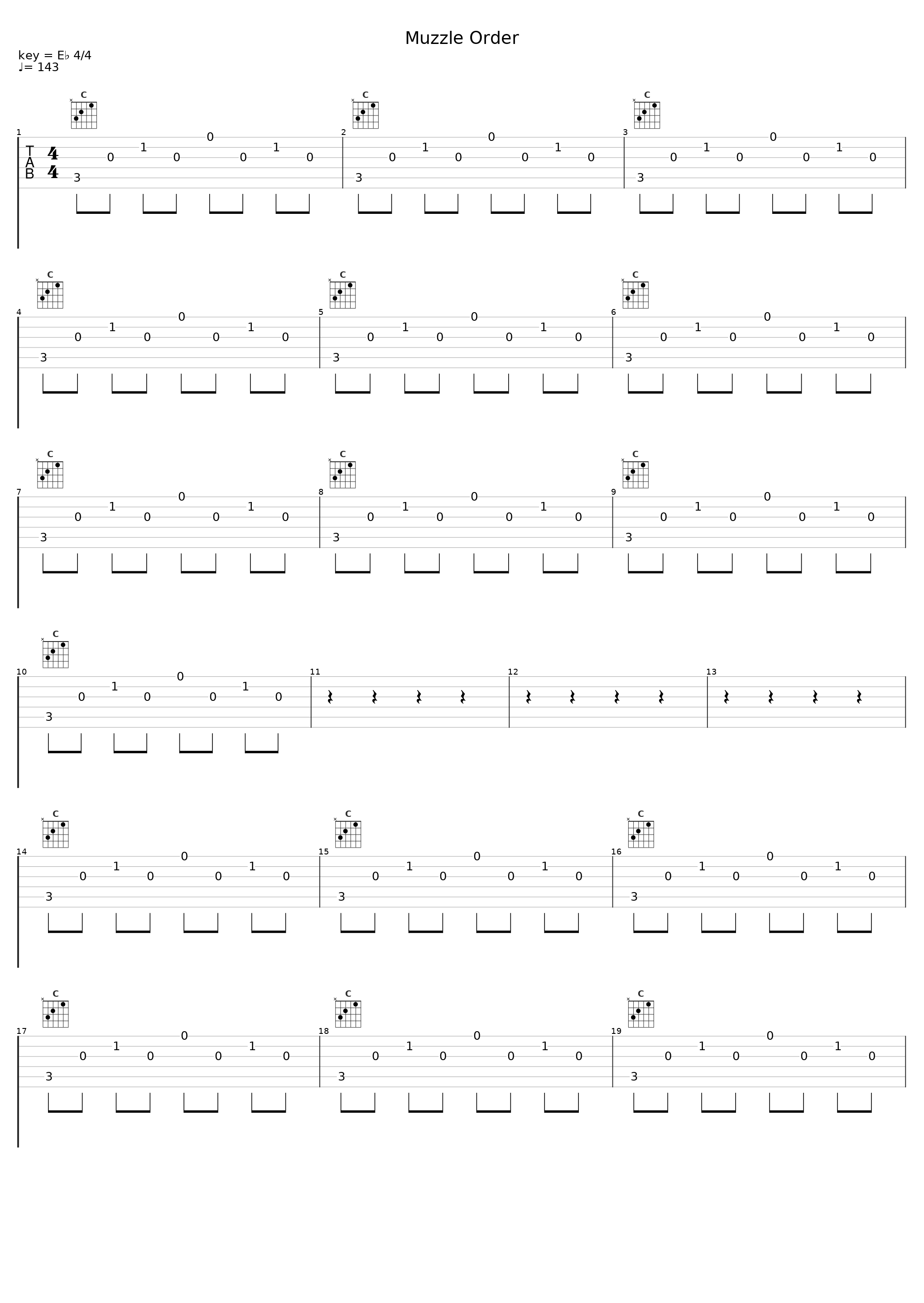 Muzzle Order_Twelve Tribes_1