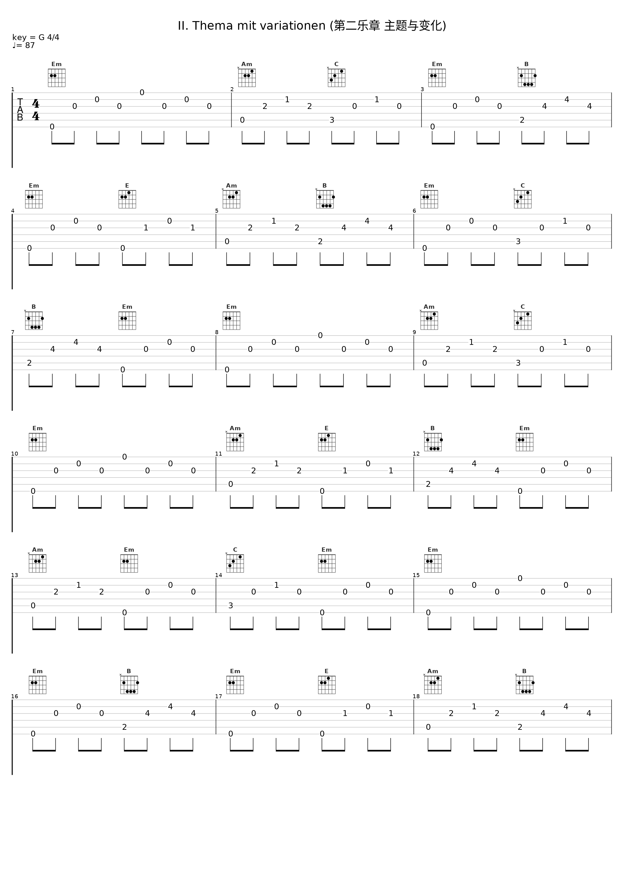 II. Thema mit variationen (第二乐章 主题与变化)_Jörg Demus,Robert Schumann_1