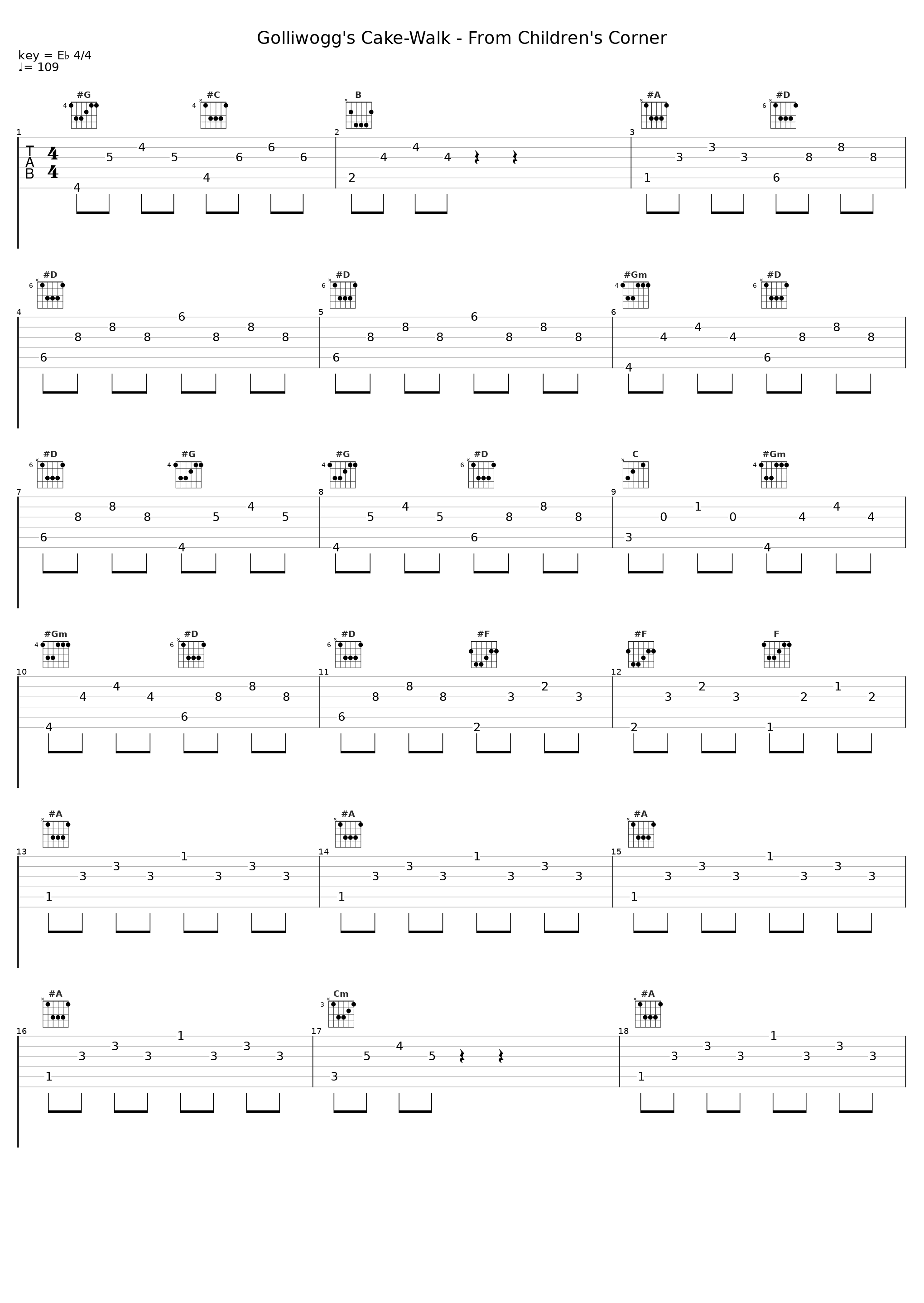 Golliwogg's Cake-Walk - From Children's Corner_Martin Jones,Achille-Claude Debussy_1