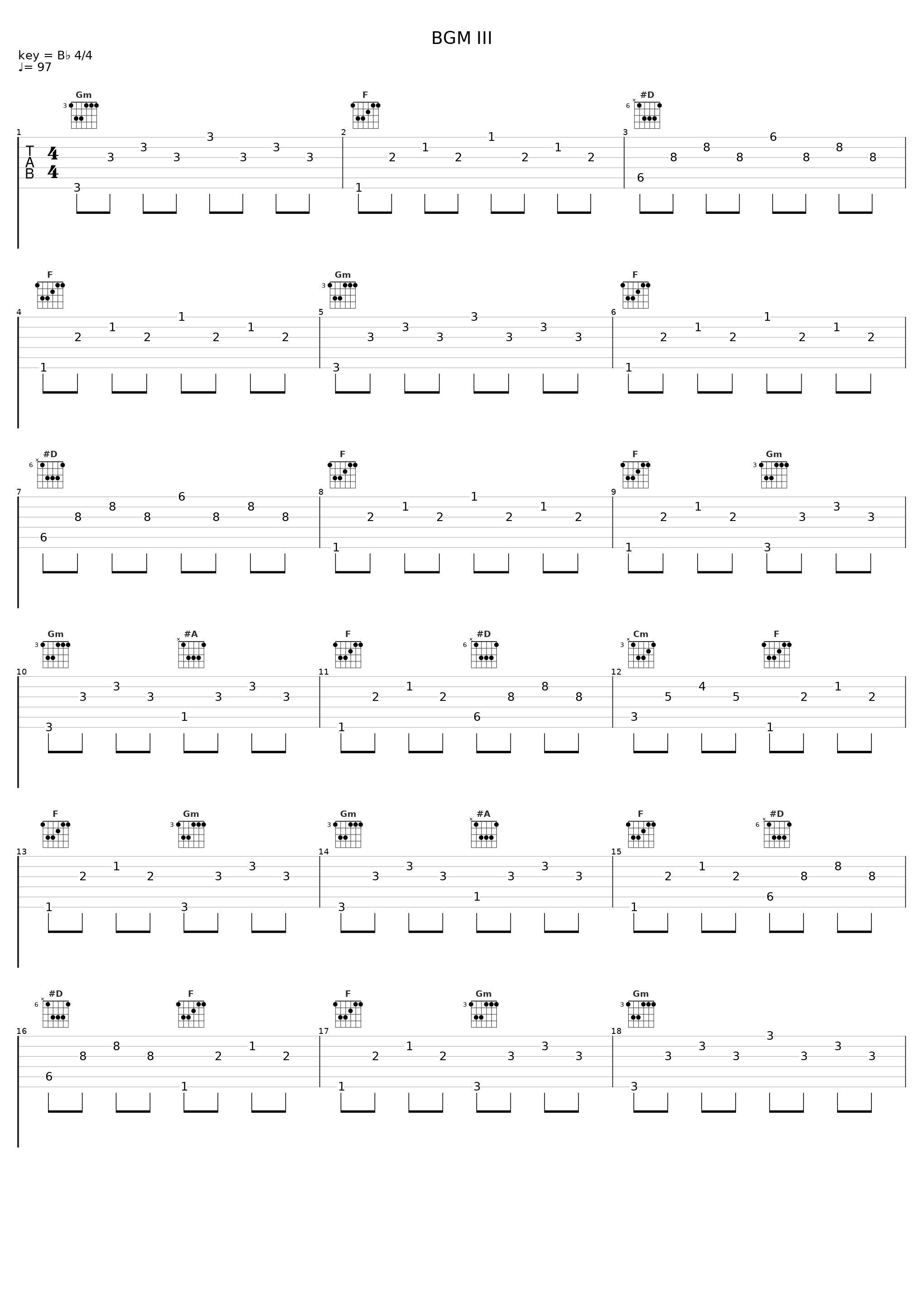 BGM III_目黒将司_1