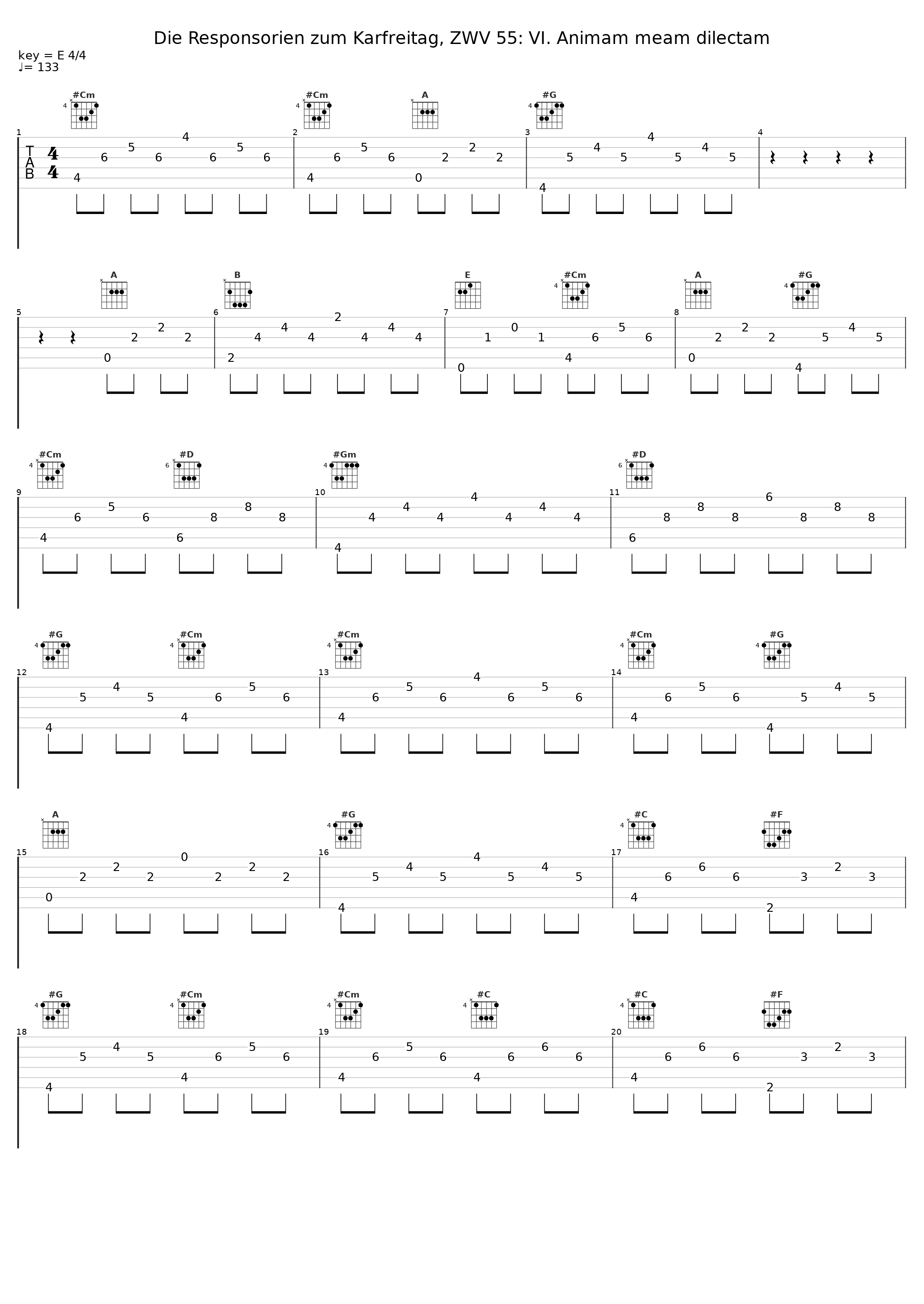 Die Responsorien zum Karfreitag, ZWV 55: VI. Animam meam dilectam_Jan Dismas Zelenka,Marek Stryncl,Pavel Horak,Jakub Martinec_1