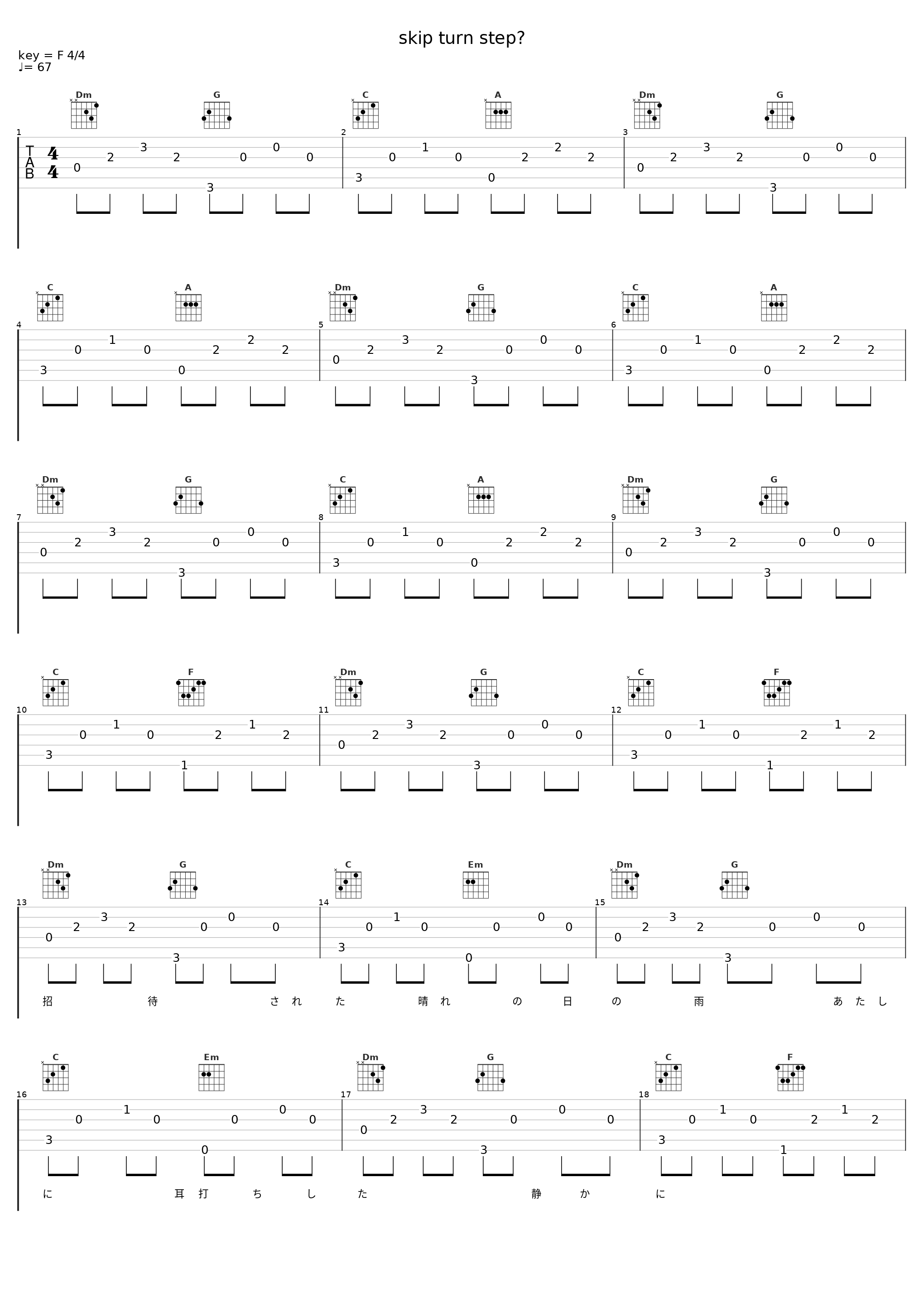 skip turn step?_分島花音_1