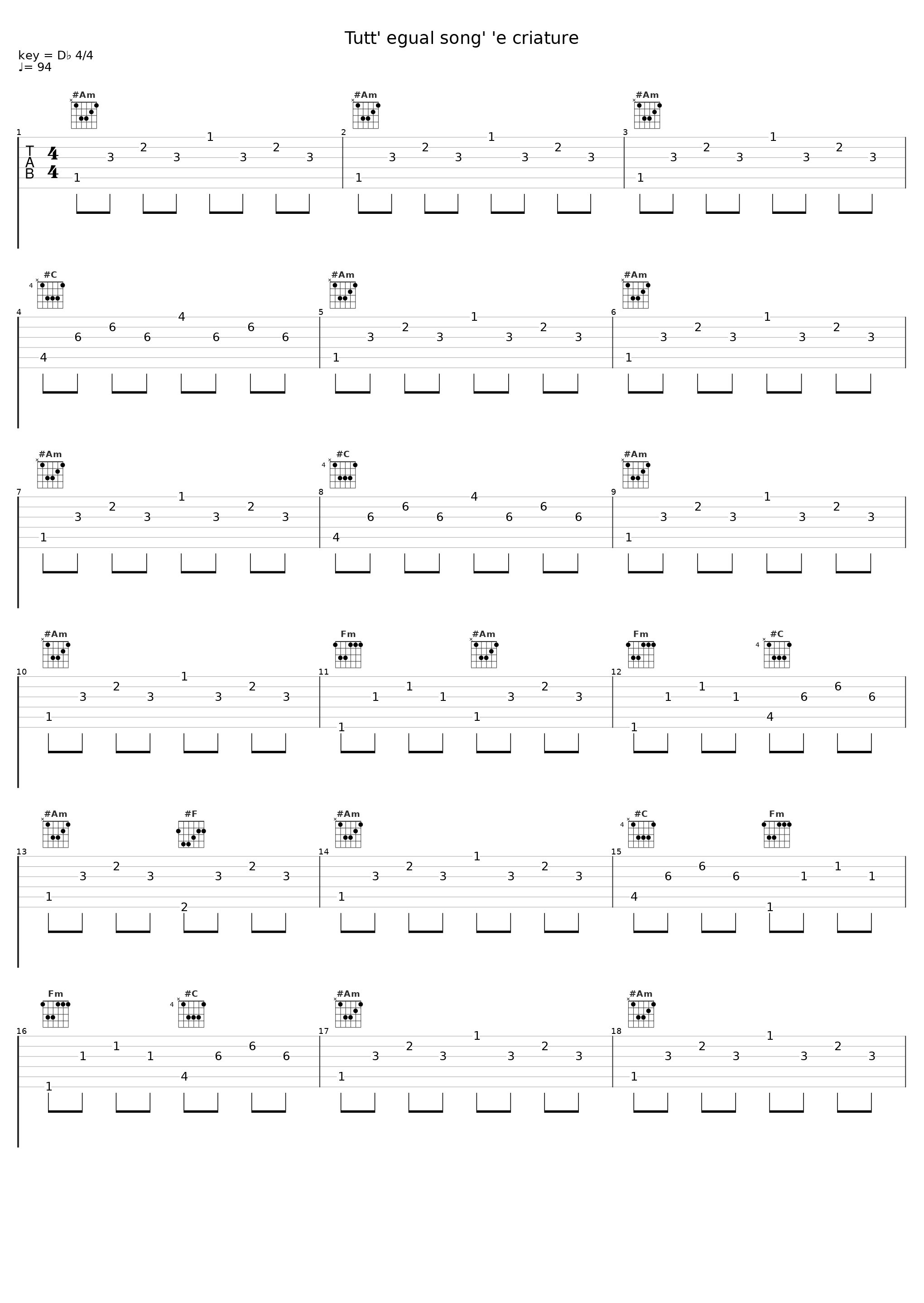 Tutt' egual song' 'e criature_Enzo Avitabile_1