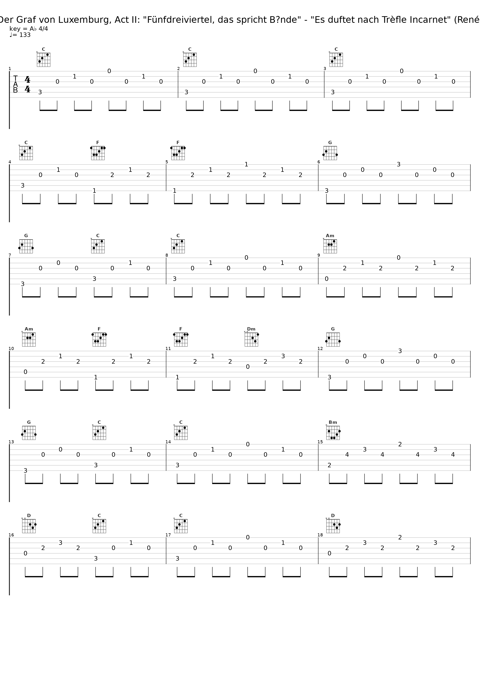 Der Graf von Luxemburg, Act II: "Fünfdreiviertel, das spricht Bände" - "Es duftet nach Trèfle Incarnet" (René)_Hamburger Rundfunkorchester,Wilhelm Stephan,Rudolf Schock_1