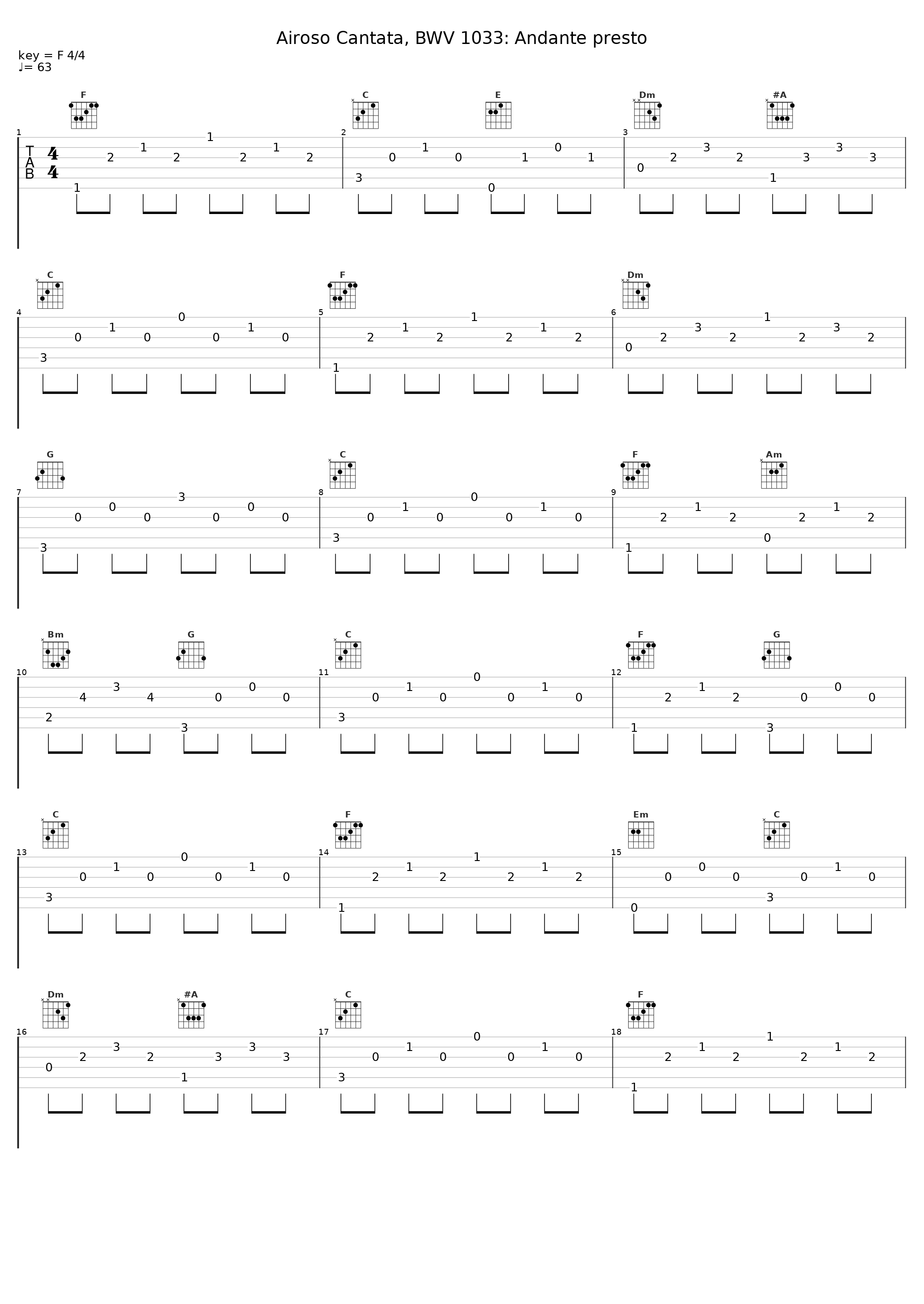 Airoso Cantata, BWV 1033: Andante presto_Ramon Closa,Mònica Carvajal_1