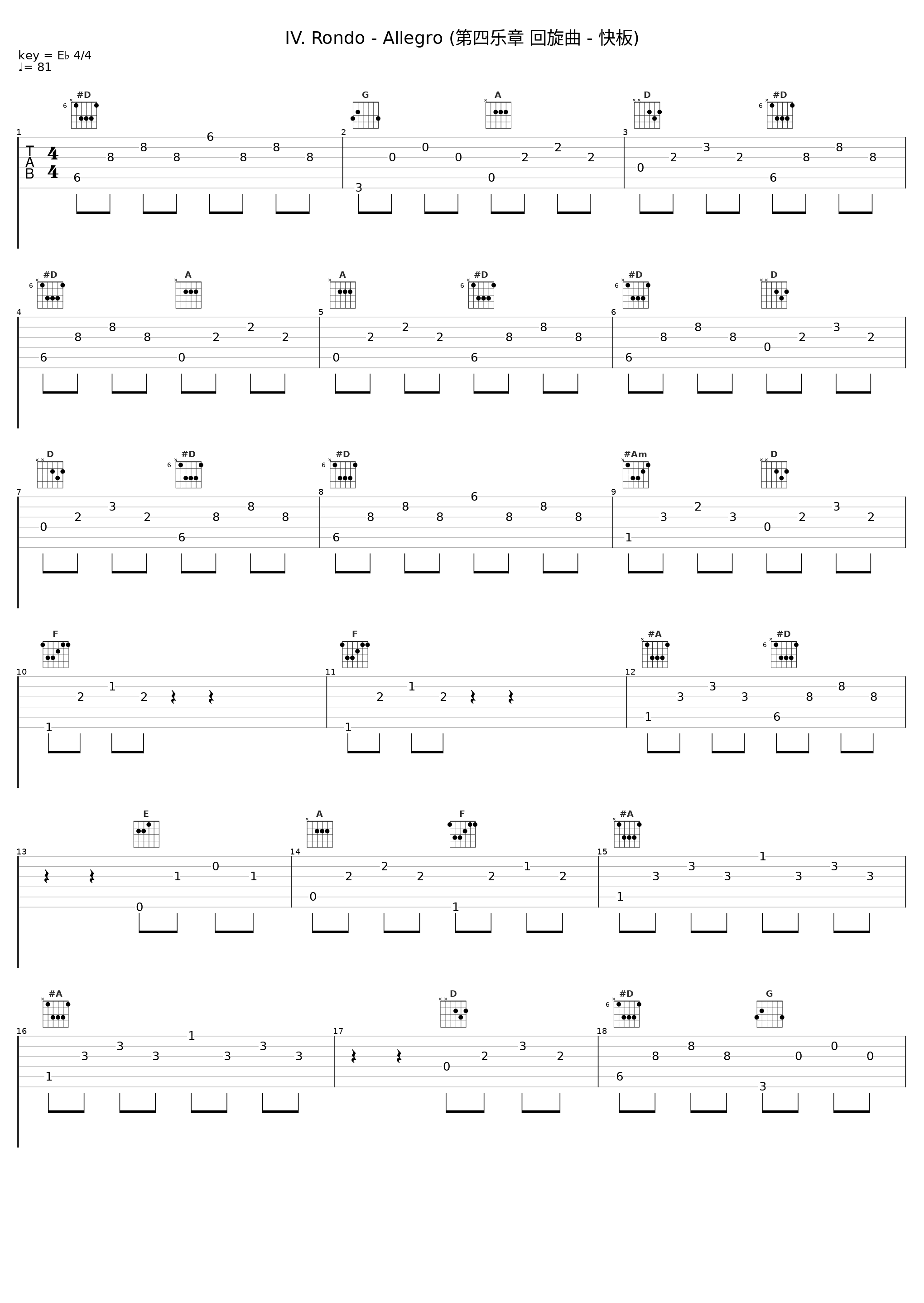 IV. Rondo - Allegro (第四乐章 回旋曲 - 快板)_L'Archibudelli_1