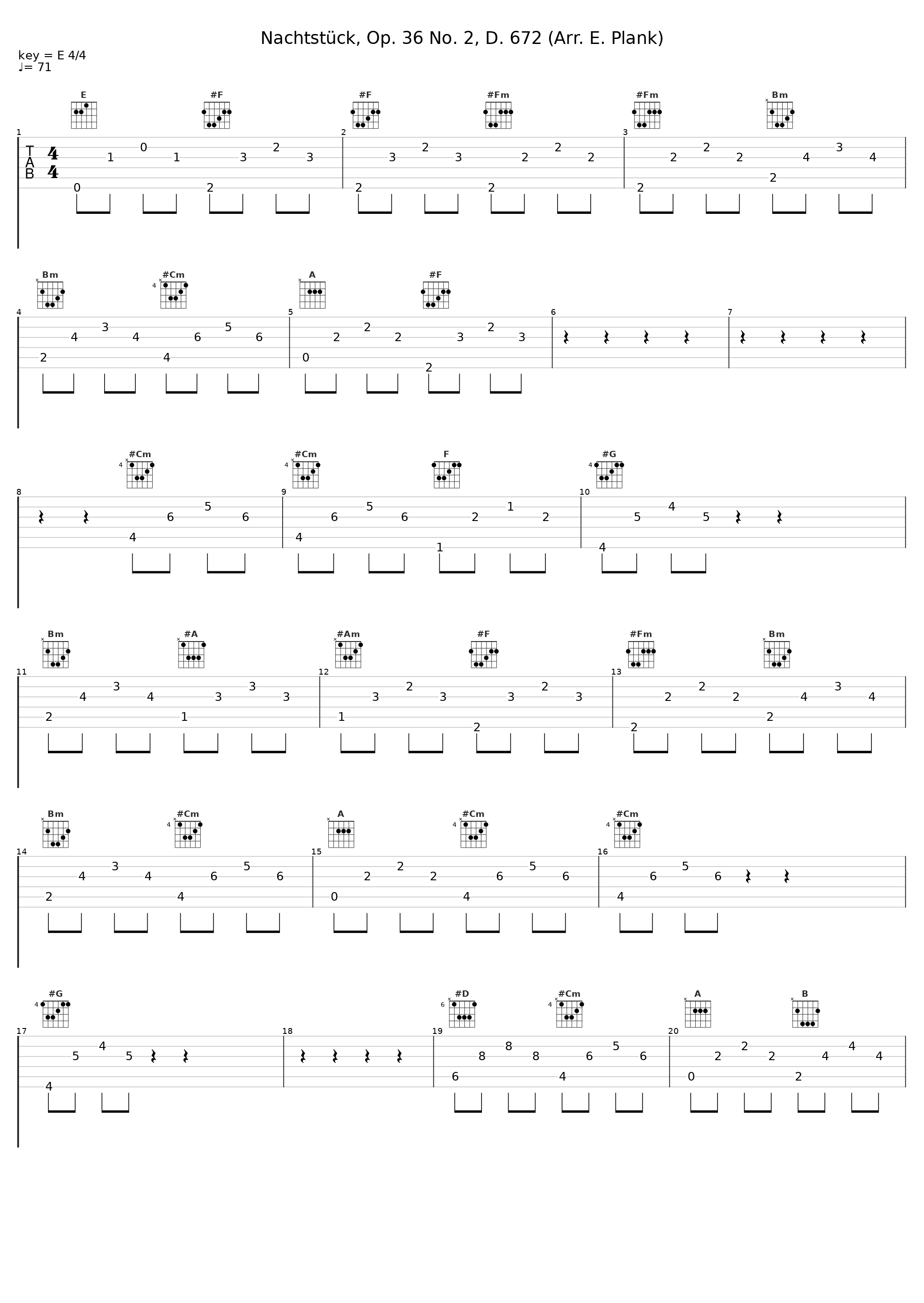 Nachtstück, Op. 36 No. 2, D. 672 (Arr. E. Plank)_Elisabeth Plank_1