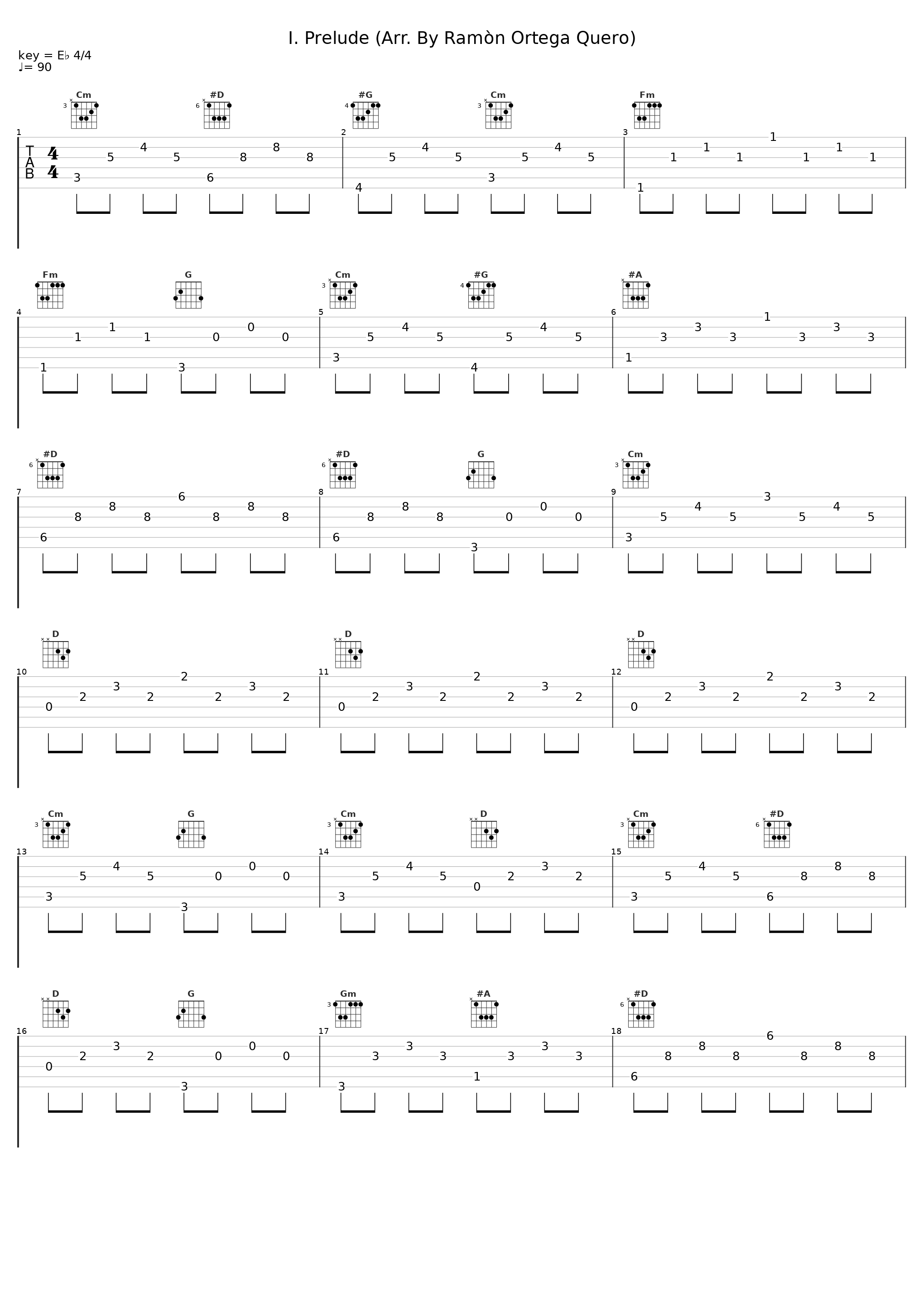 I. Prelude (Arr. By Ramòn Ortega Quero)_Ramón Ortega Quero,Peter Kofler_1