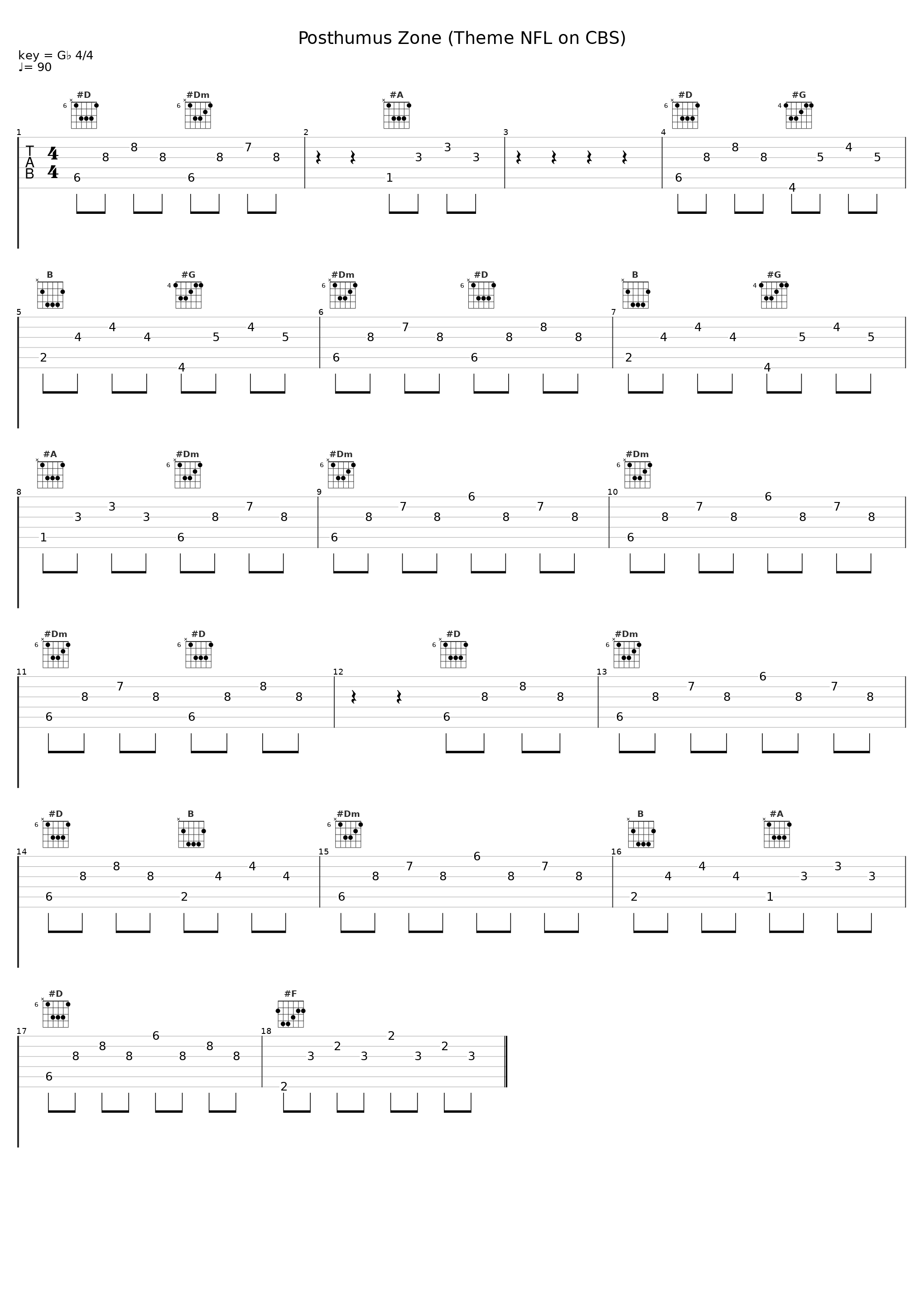 Posthumus Zone (Theme NFL on CBS)_E.S. Posthumus_1