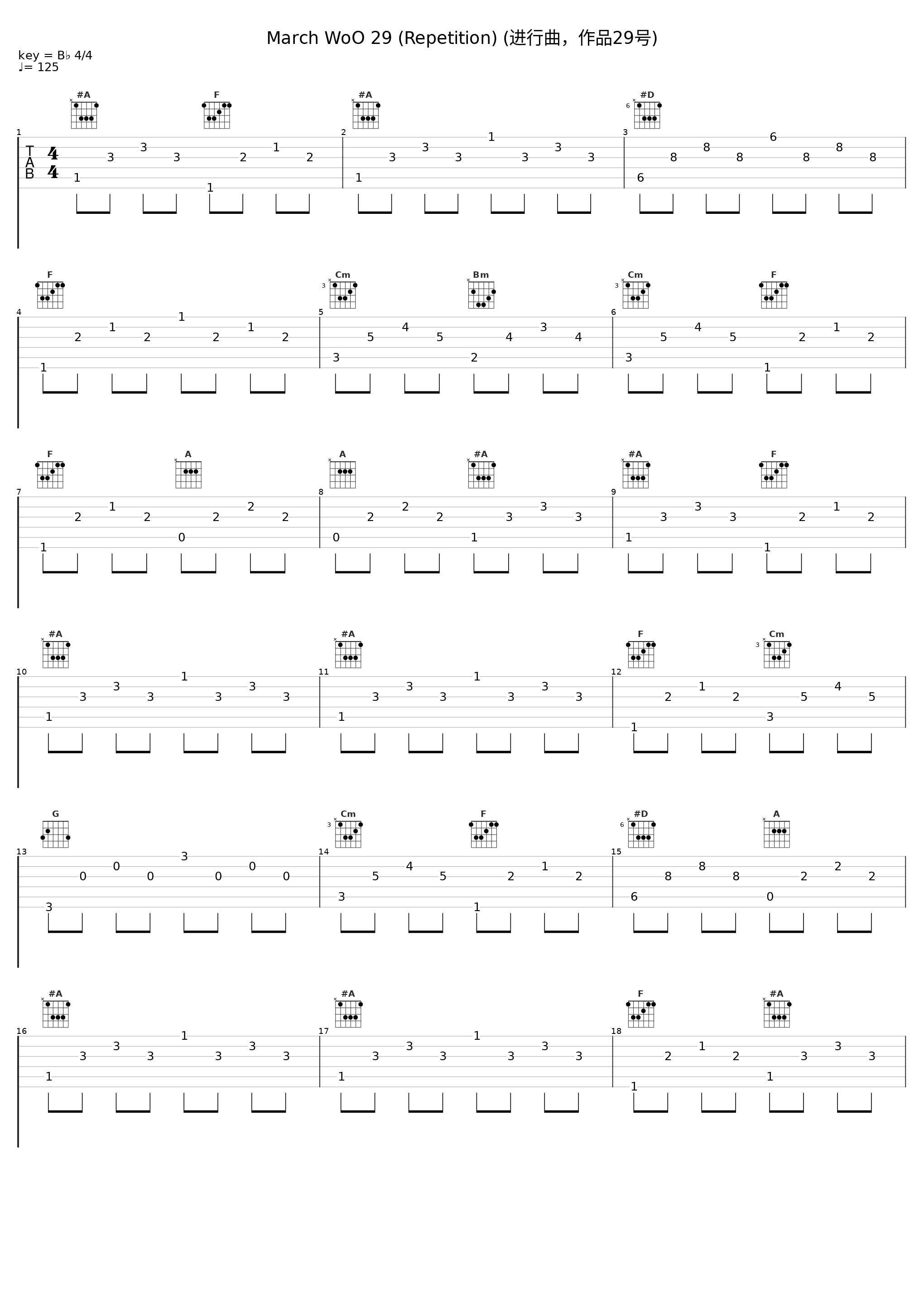 March WoO 29 (Repetition) (进行曲，作品29号)_L'Archibudelli_1