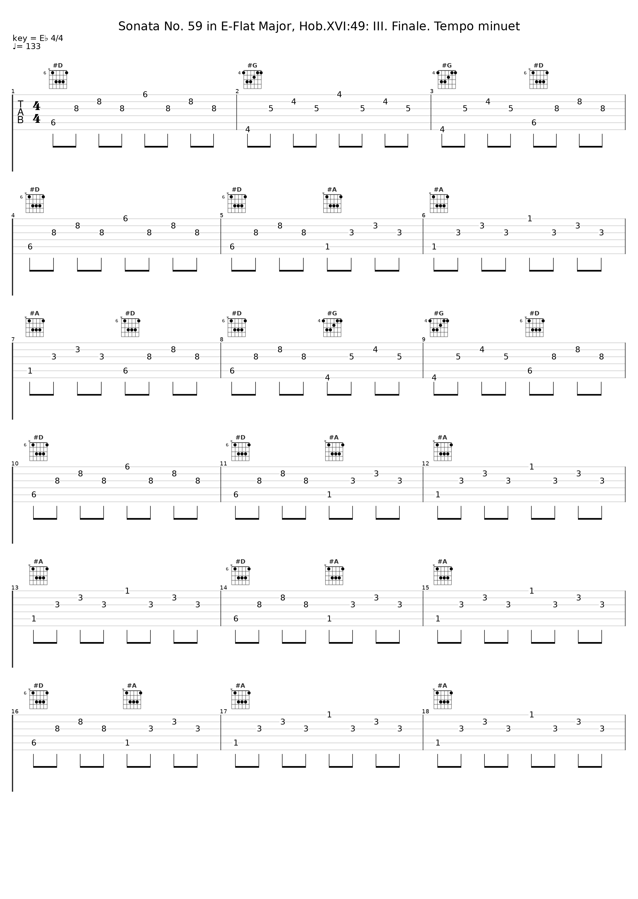 Sonata No. 59 in E-Flat Major, Hob.XVI:49: III. Finale. Tempo minuet_Martin Galling_1