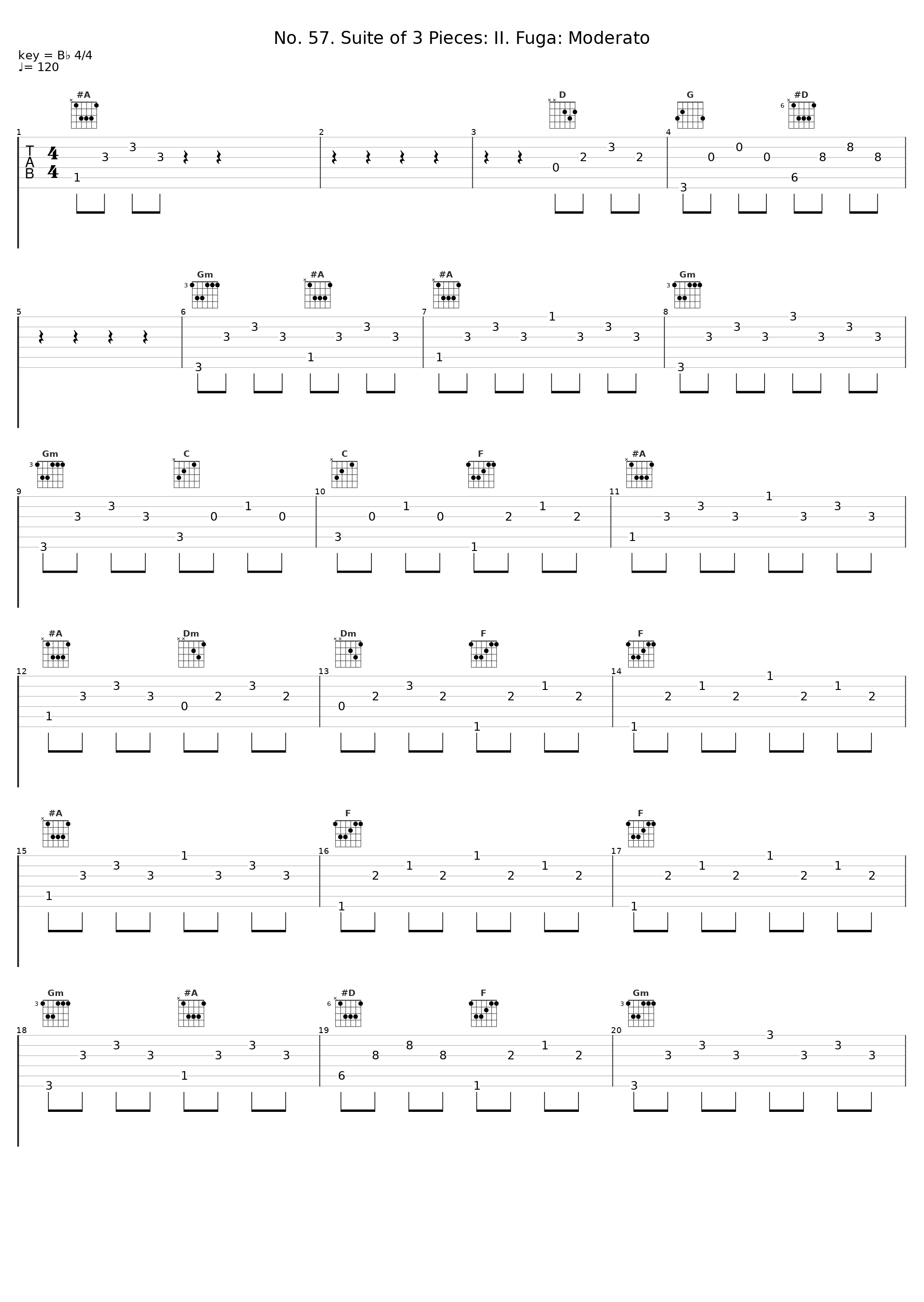 No. 57. Suite of 3 Pieces: II. Fuga: Moderato_Alessandro Marangoni_1