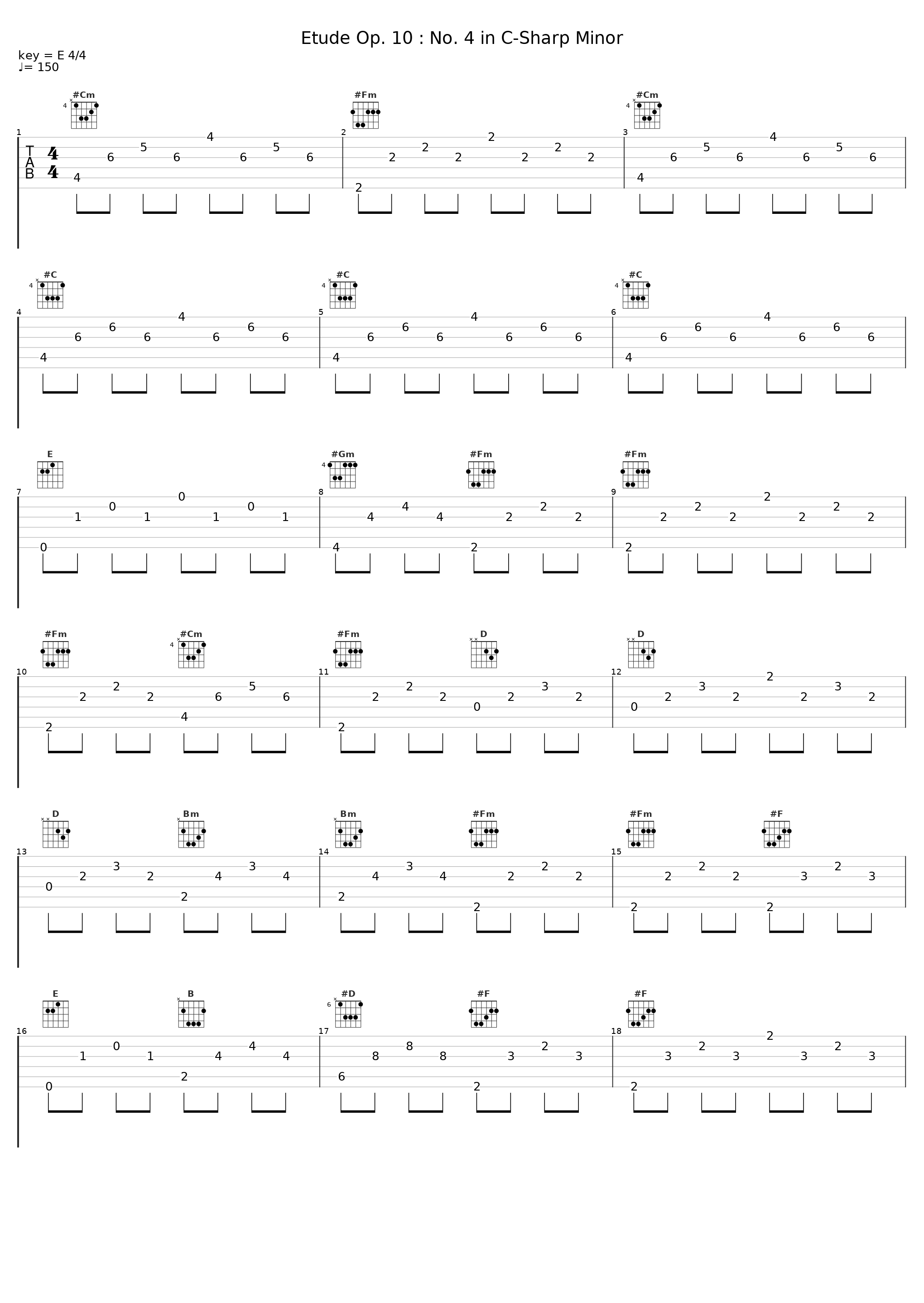 Etude Op. 10 : No. 4 in C-Sharp Minor_김선민,Frédéric Chopin_1