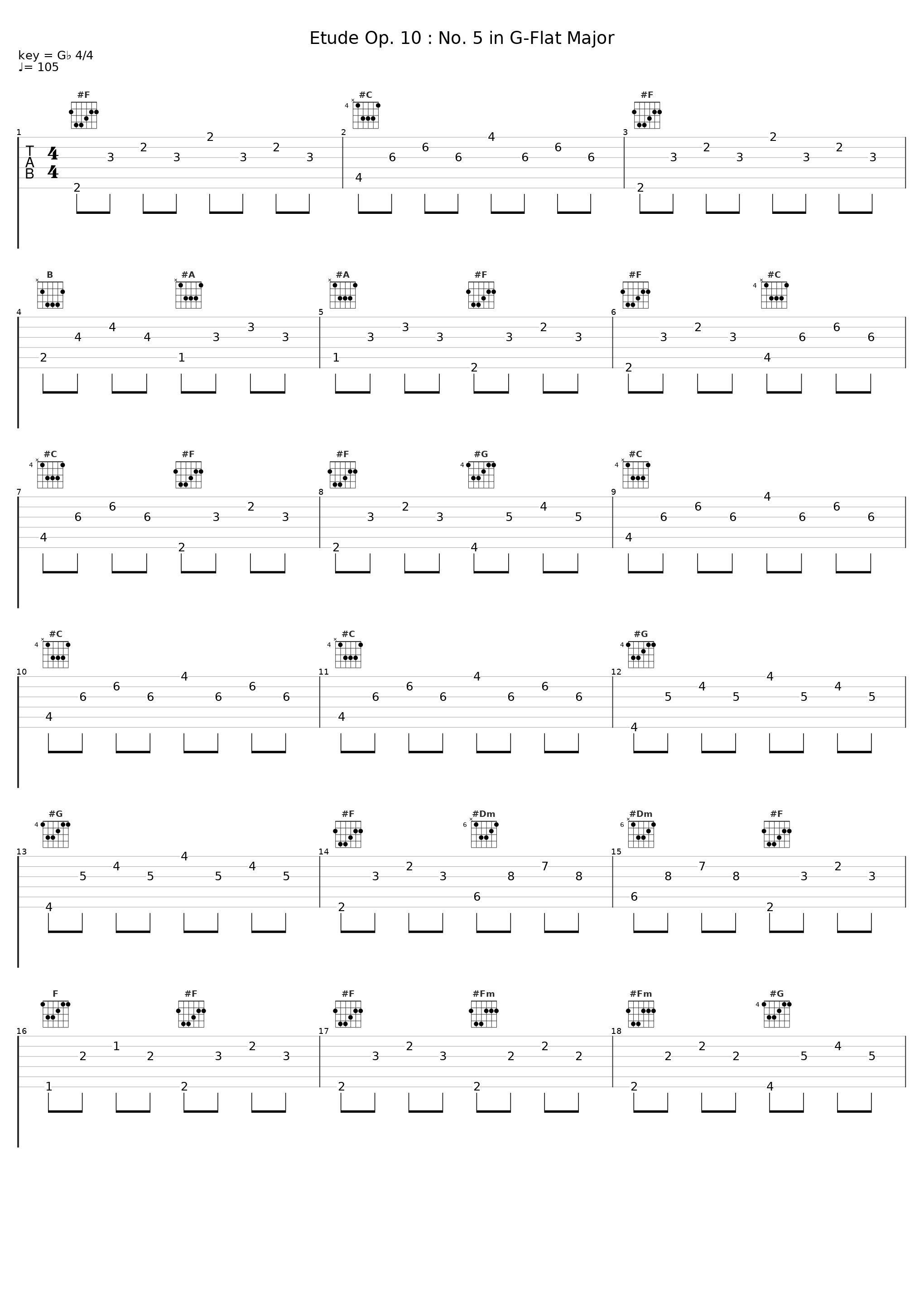 Etude Op. 10 : No. 5 in G-Flat Major_김선민,Frédéric Chopin_1