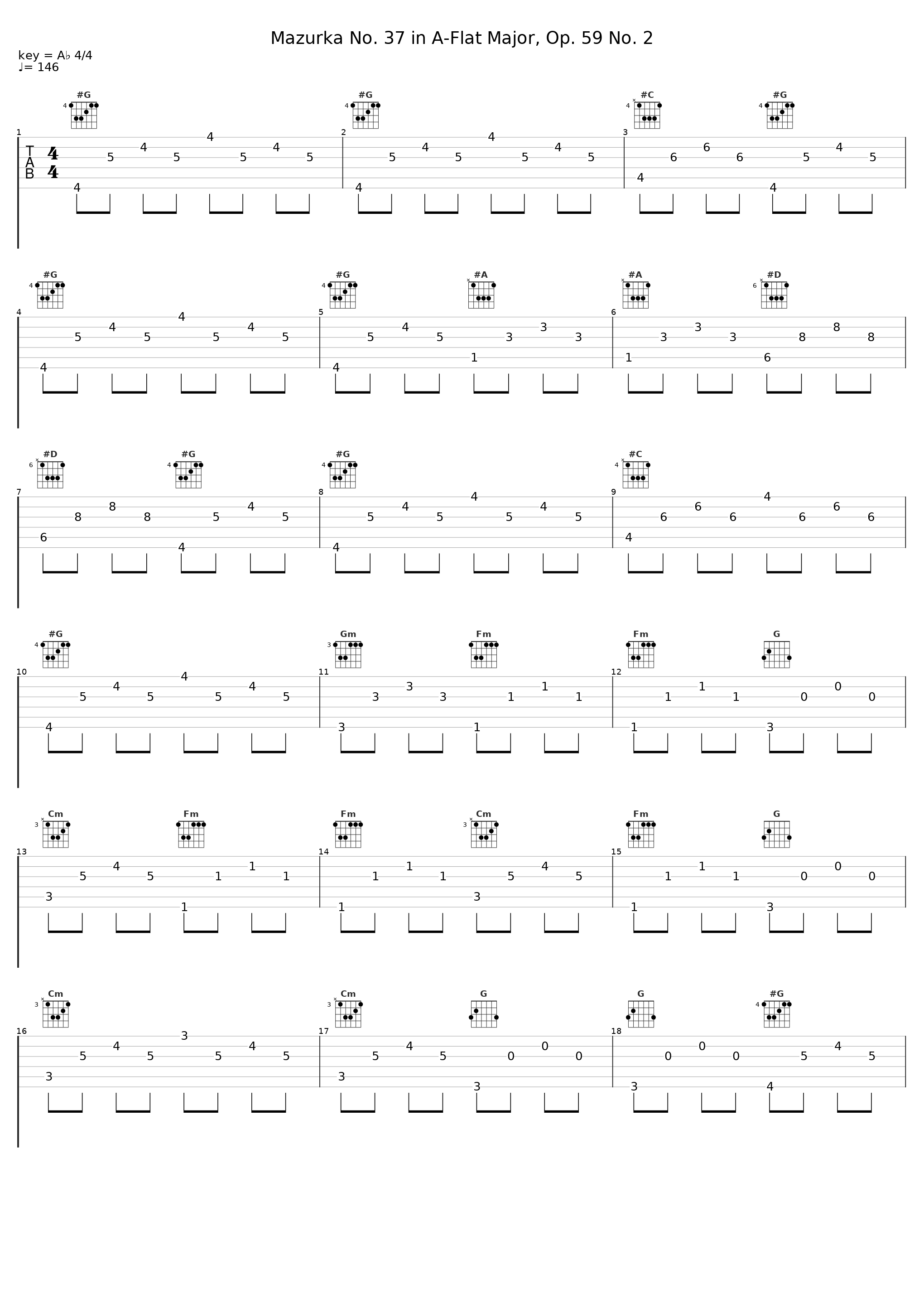 Mazurka No. 37 in A-Flat Major, Op. 59 No. 2_Ramon Schwarzkopf_1