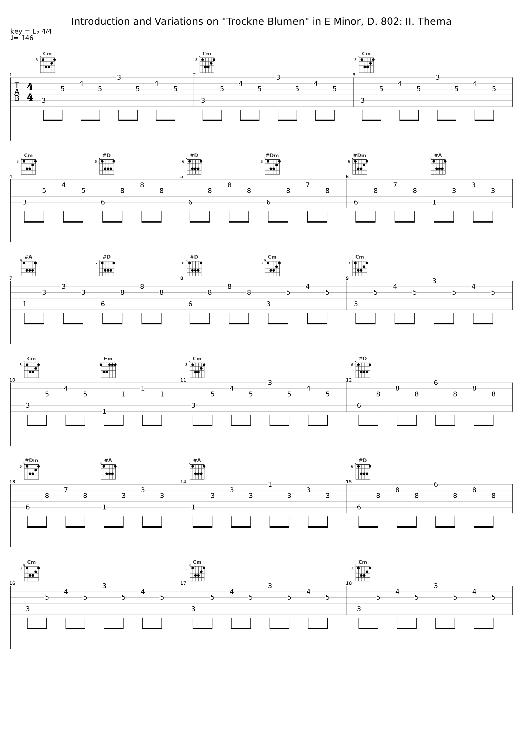 Introduction and Variations on "Trockne Blumen" in E Minor, D. 802: II. Thema_Pedro Pablo Camara Toldos,Camilla Kohnken_1