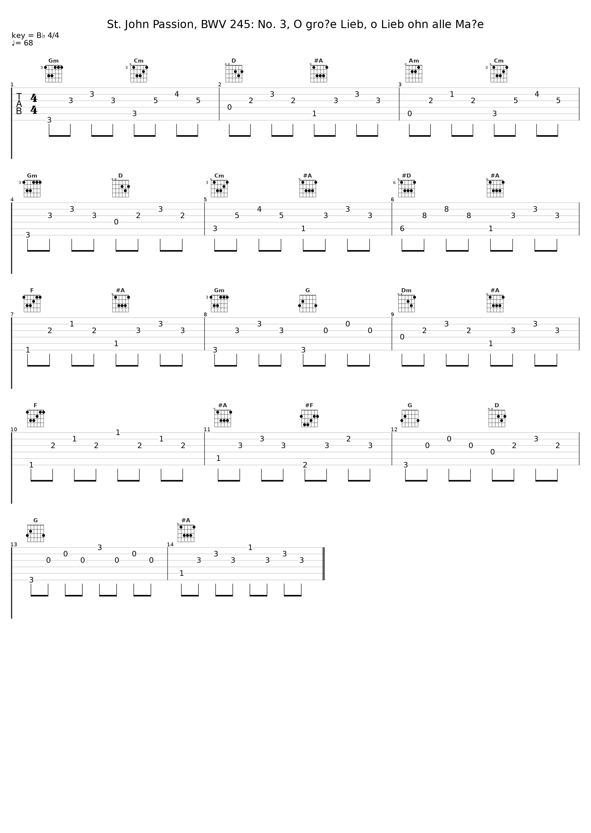 St. John Passion, BWV 245: No. 3, O große Lieb, o Lieb ohn alle Maße_Gachinger Kantorei,Bach-Collegium Stuttgart,Helmuth Rilling_1