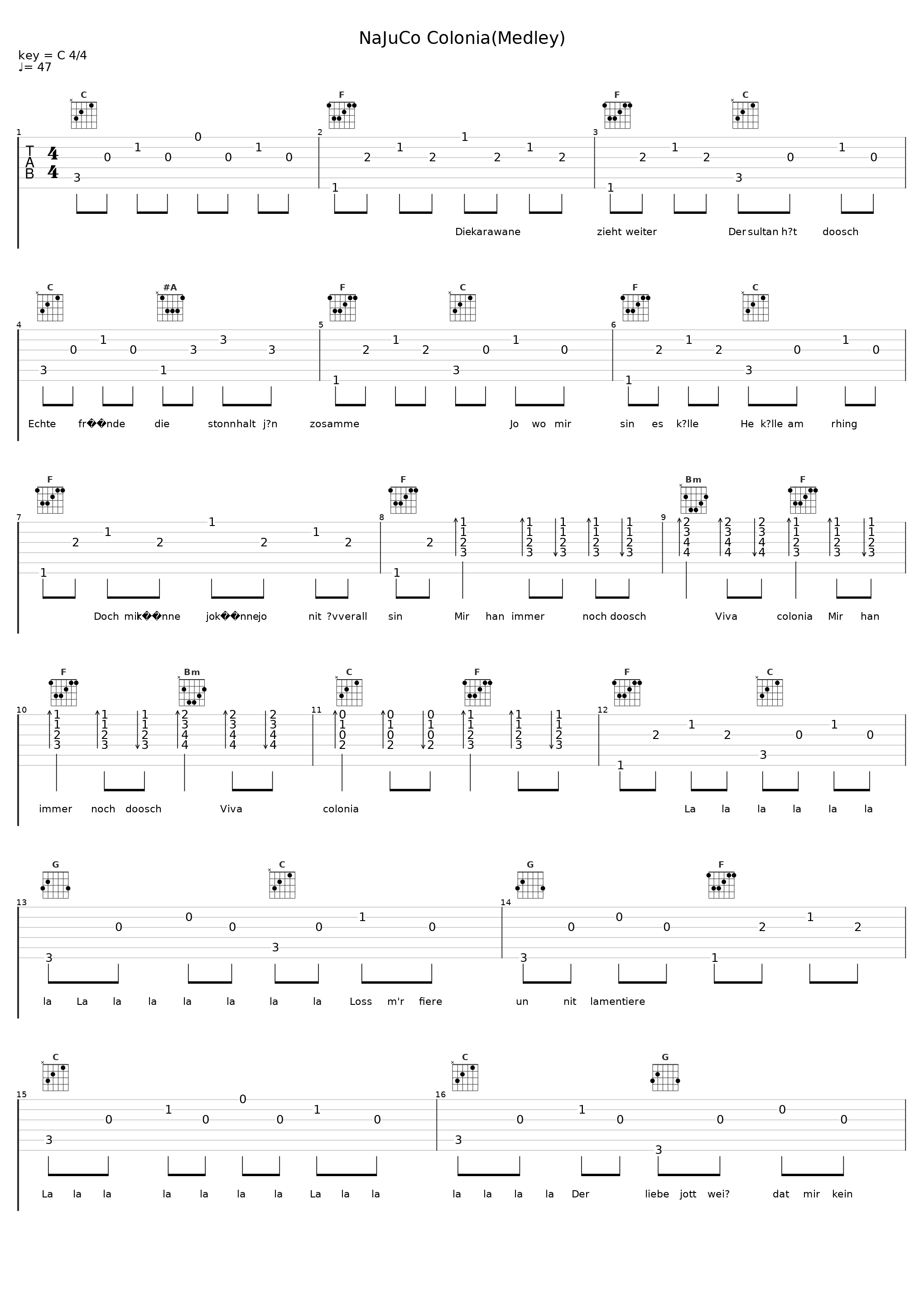 NaJuCo Colonia(Medley)_Höhner_1