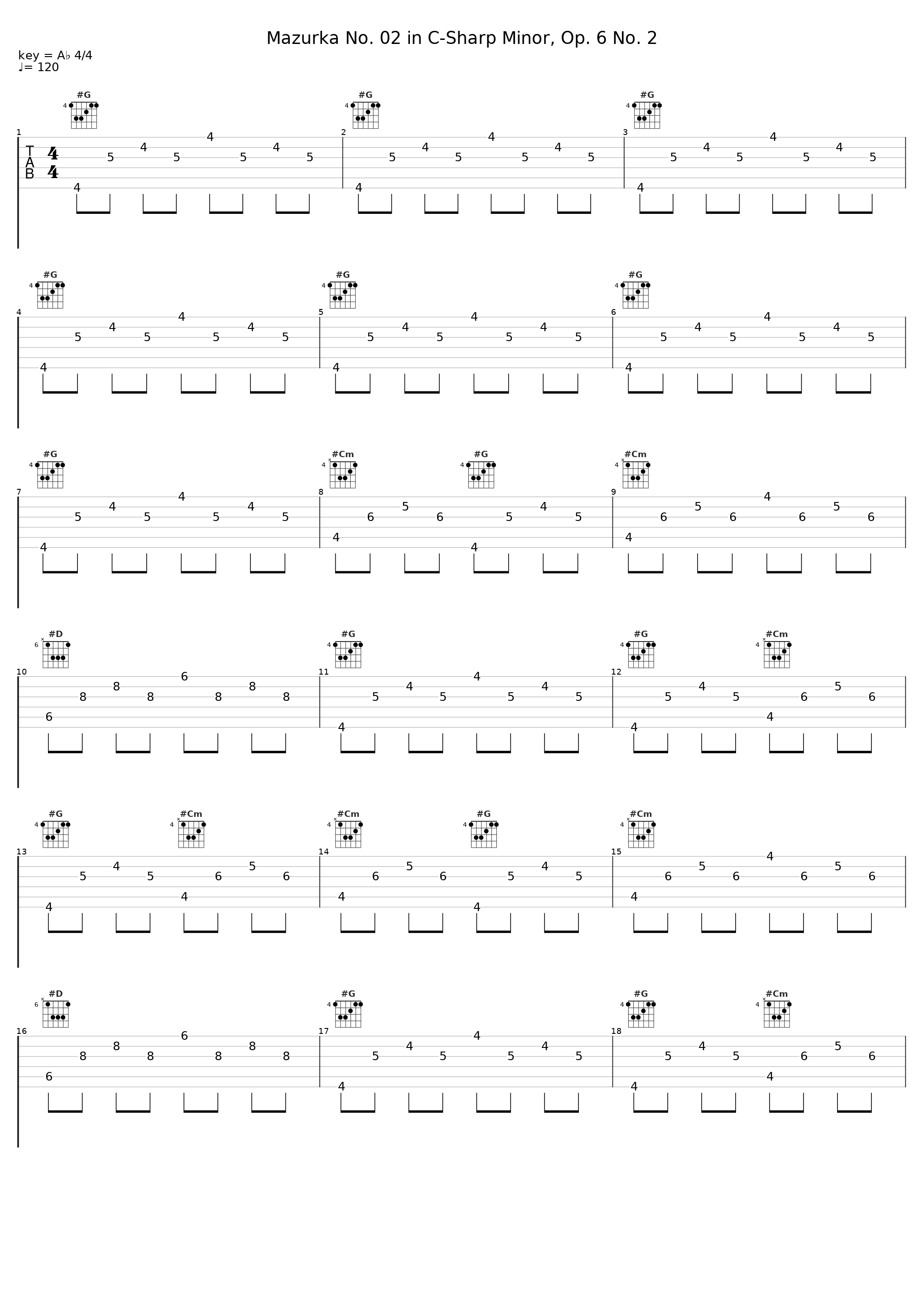 Mazurka No. 02 in C-Sharp Minor, Op. 6 No. 2_Ramon Schwarzkopf_1