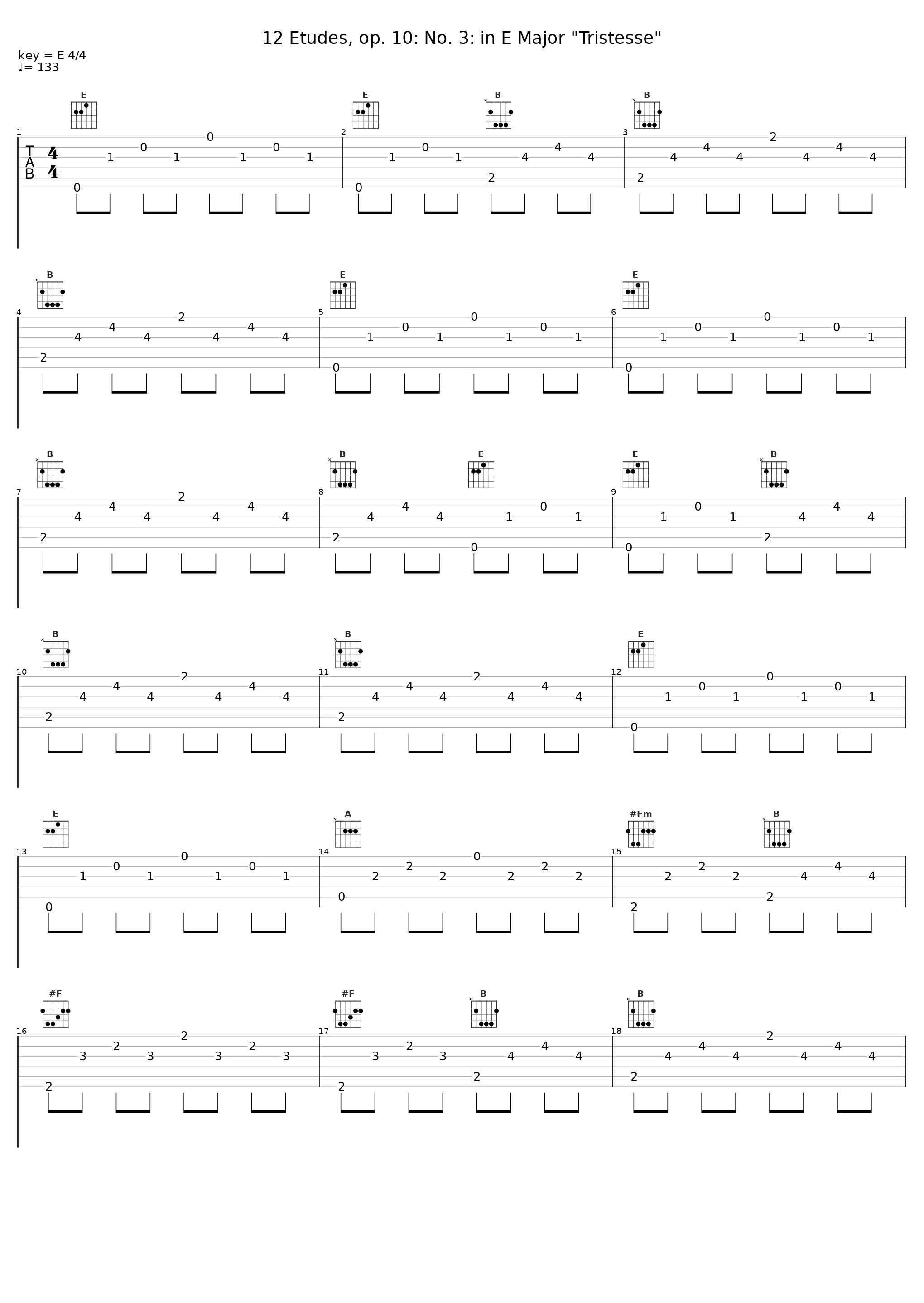 12 Etudes, op. 10: No. 3: in E Major "Tristesse"_Peter Schmalfuss,Frédéric Chopin_1