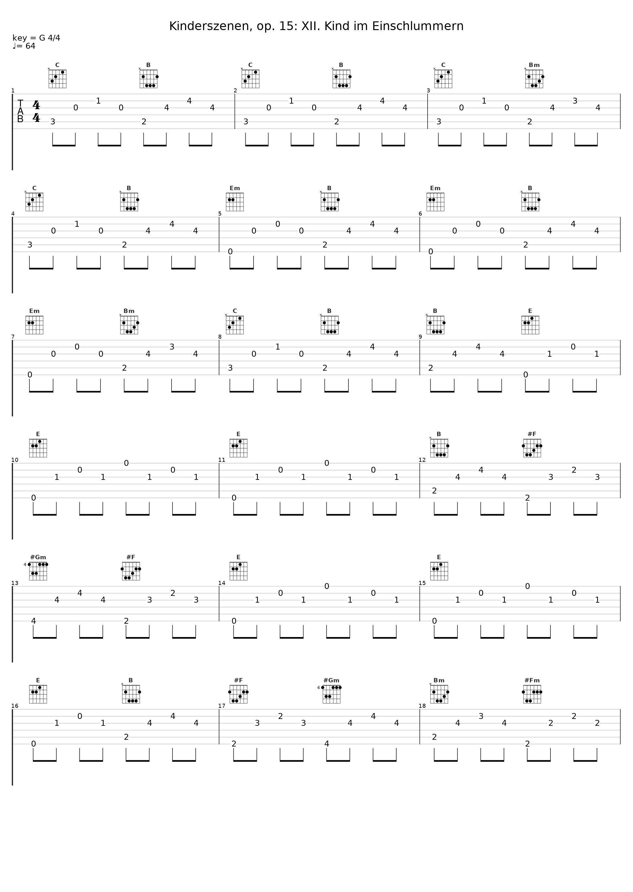 Kinderszenen, op. 15: XII. Kind im Einschlummern_Gernot Oertel,Robert Schumann_1
