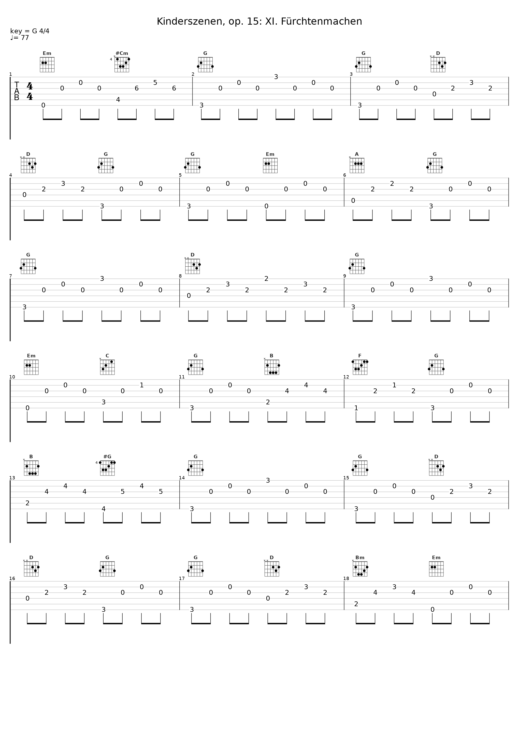 Kinderszenen, op. 15: XI. Fürchtenmachen_Gernot Oertel,Robert Schumann_1