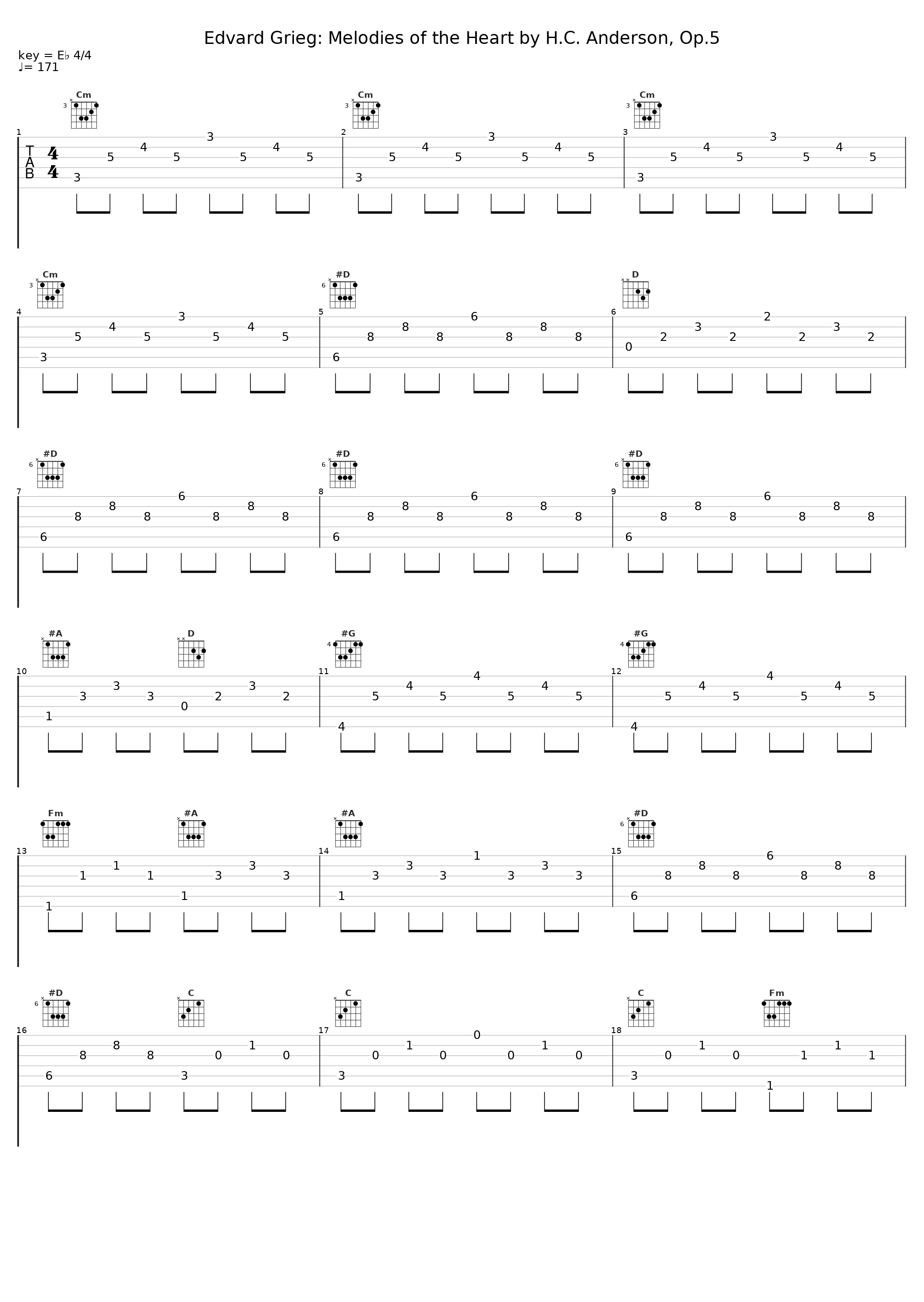 Edvard Grieg: Melodies of the Heart by H.C. Anderson, Op.5_Edvard Grieg_1