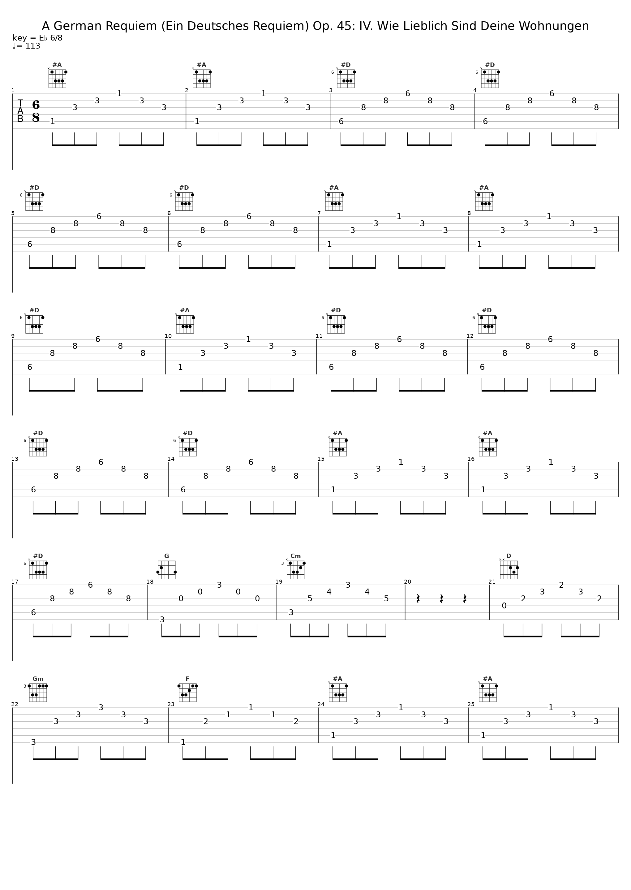 A German Requiem (Ein Deutsches Requiem) Op. 45: IV. Wie Lieblich Sind Deine Wohnungen_St. Hedwig's Choir,Berliner Philharmoniker,Rudolf Kempe_1