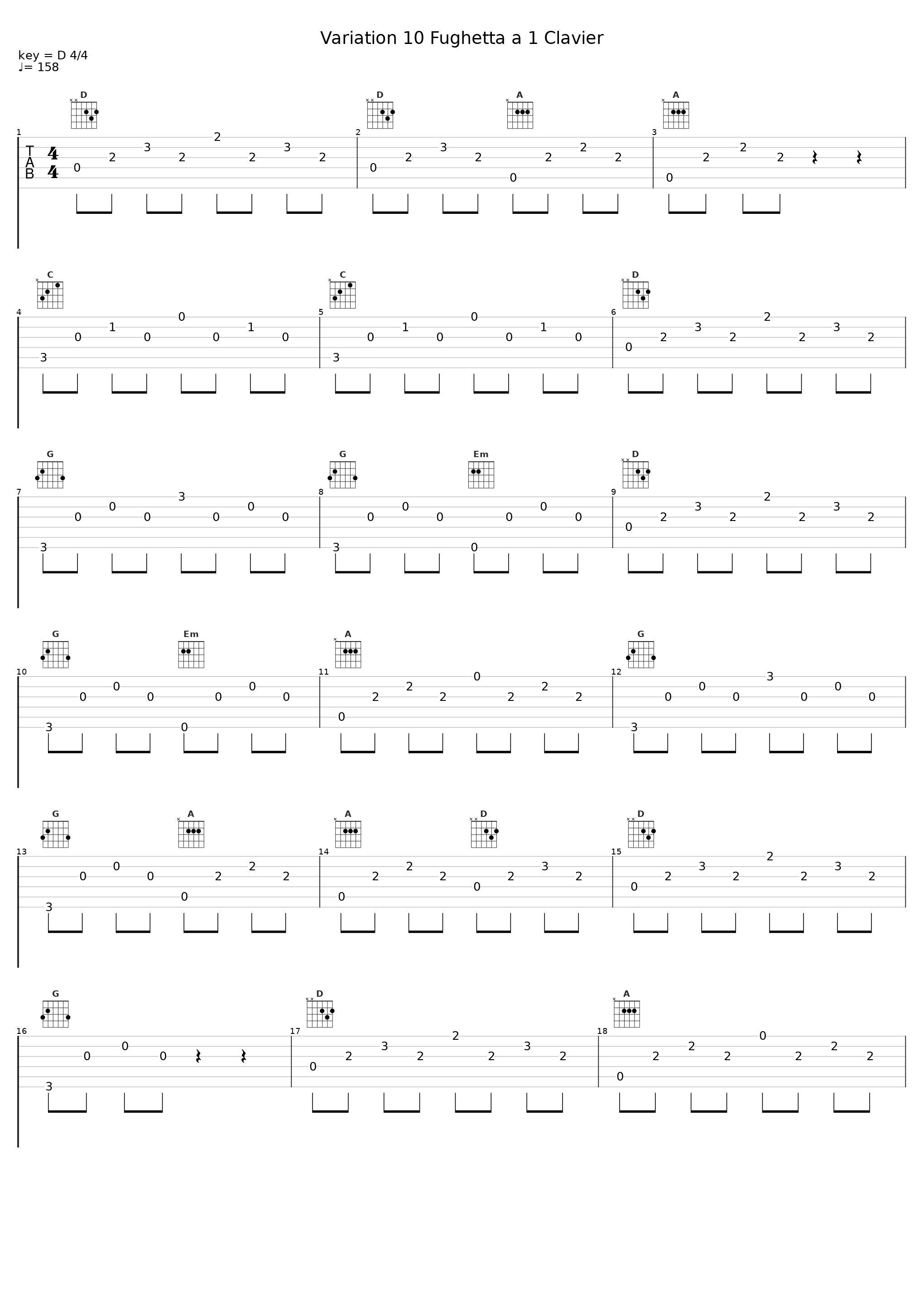 Variation 10 Fughetta a 1 Clavier_朱晓玫_1