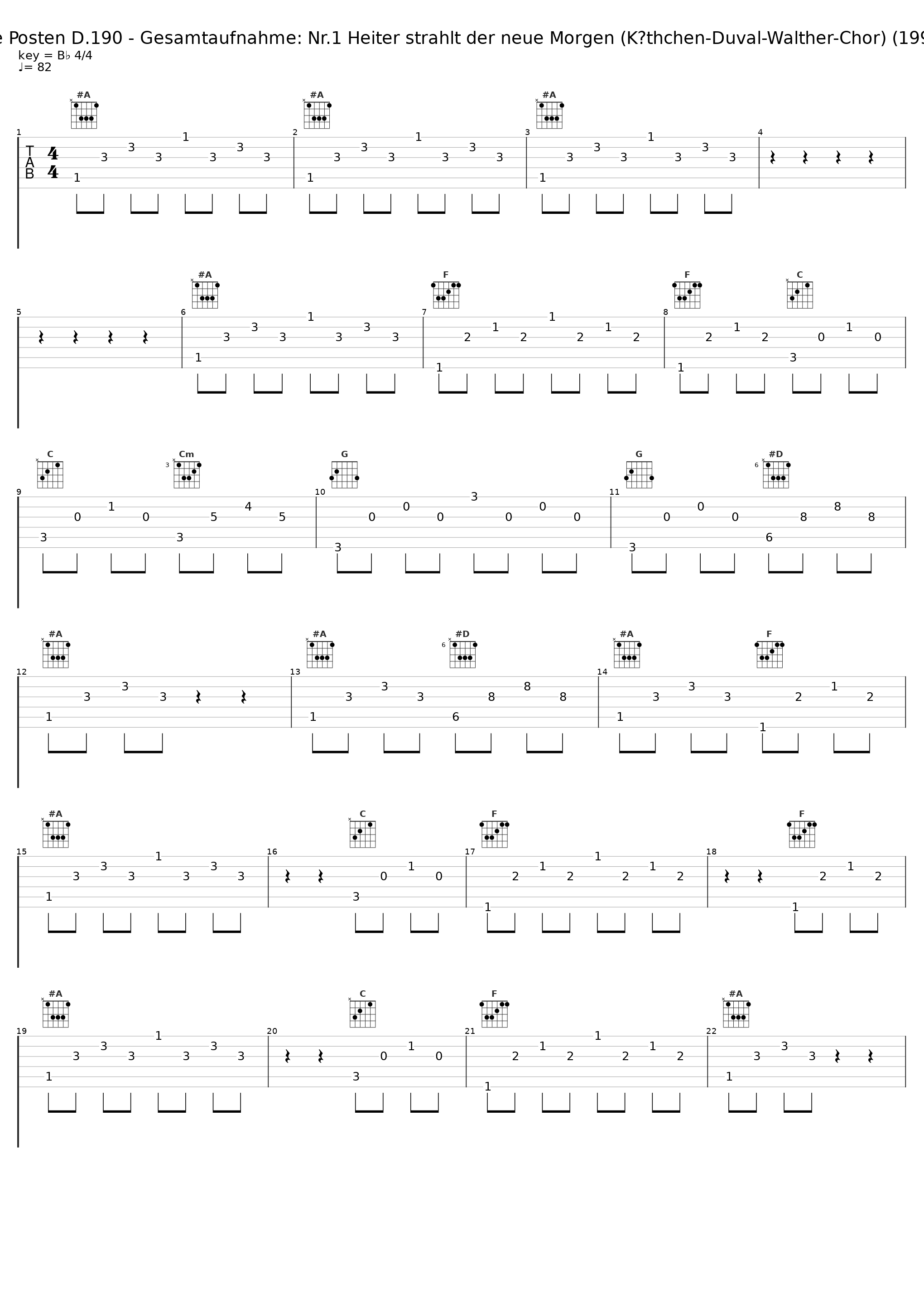 Der vierjährige Posten D.190 - Gesamtaufnahme: Nr.1 Heiter strahlt der neue Morgen (Käthchen-Duval-Walther-Chor) (1996 - Remaster)_Helen Donath,Dietrich Fischer-Dieskau,Peter Schreier,Chor des Bayerischen Rundfunks_1