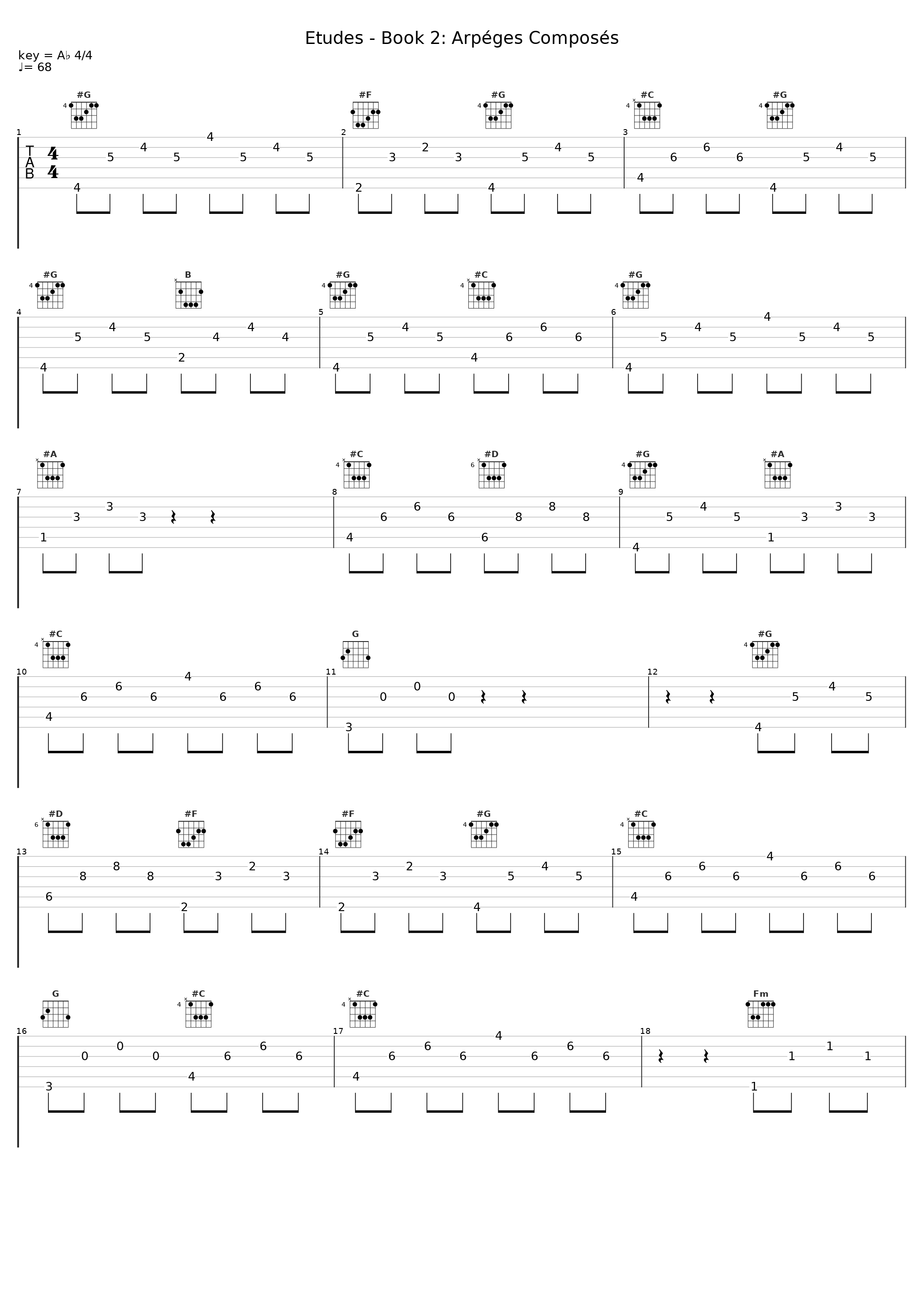 Etudes - Book 2: Arpéges Composés_Martin Jones,Achille-Claude Debussy_1