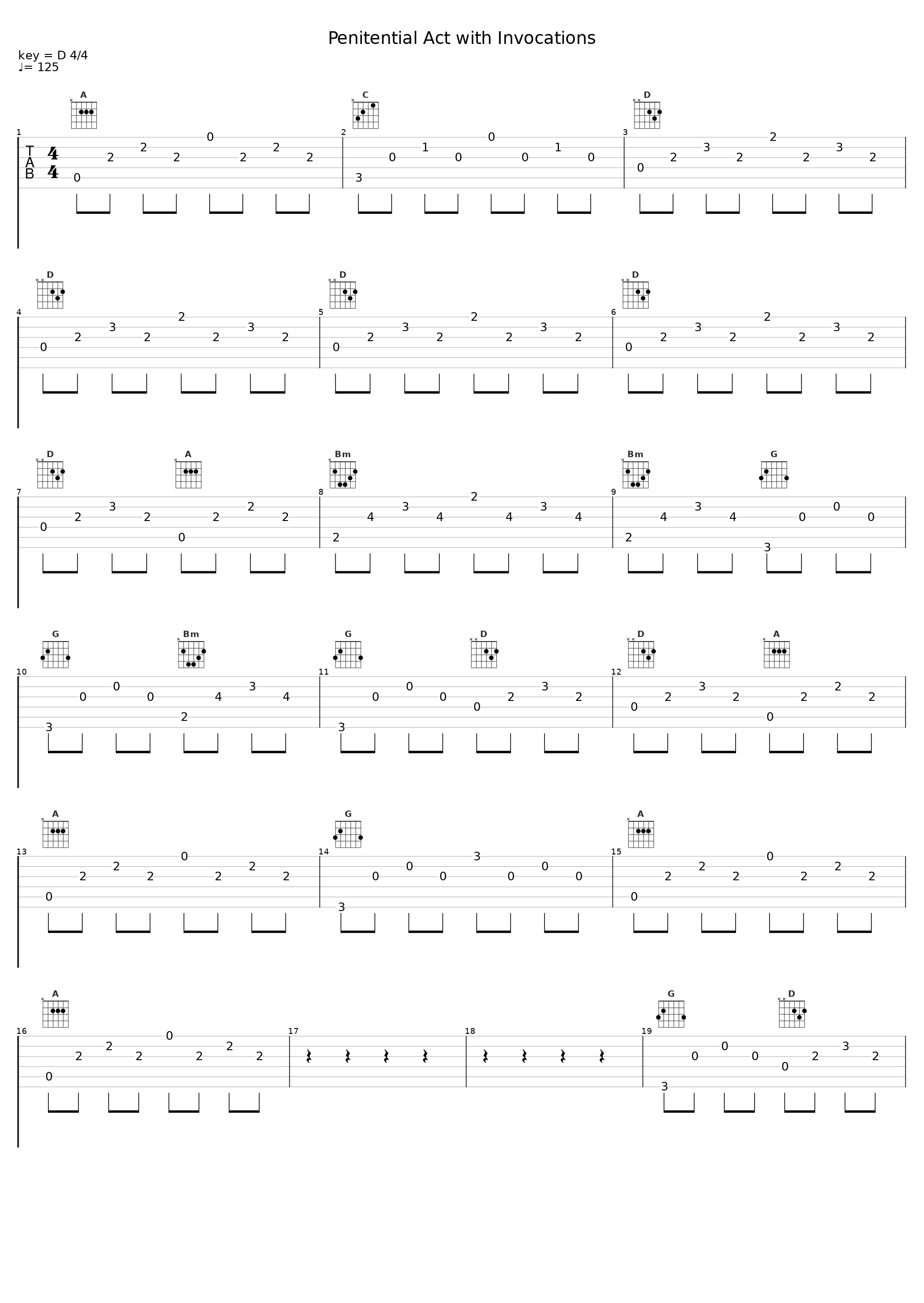 Penitential Act with Invocations_Dan Schutte_1