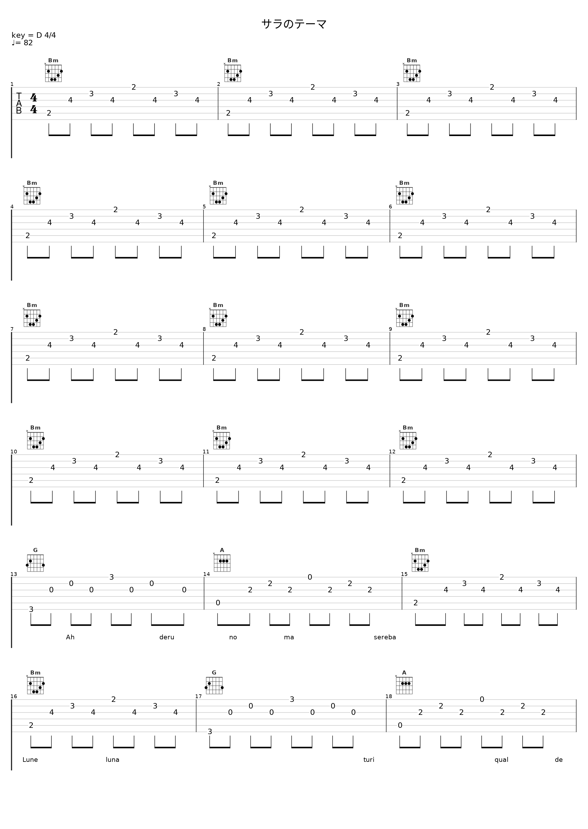 サラのテーマ_光田康典_1