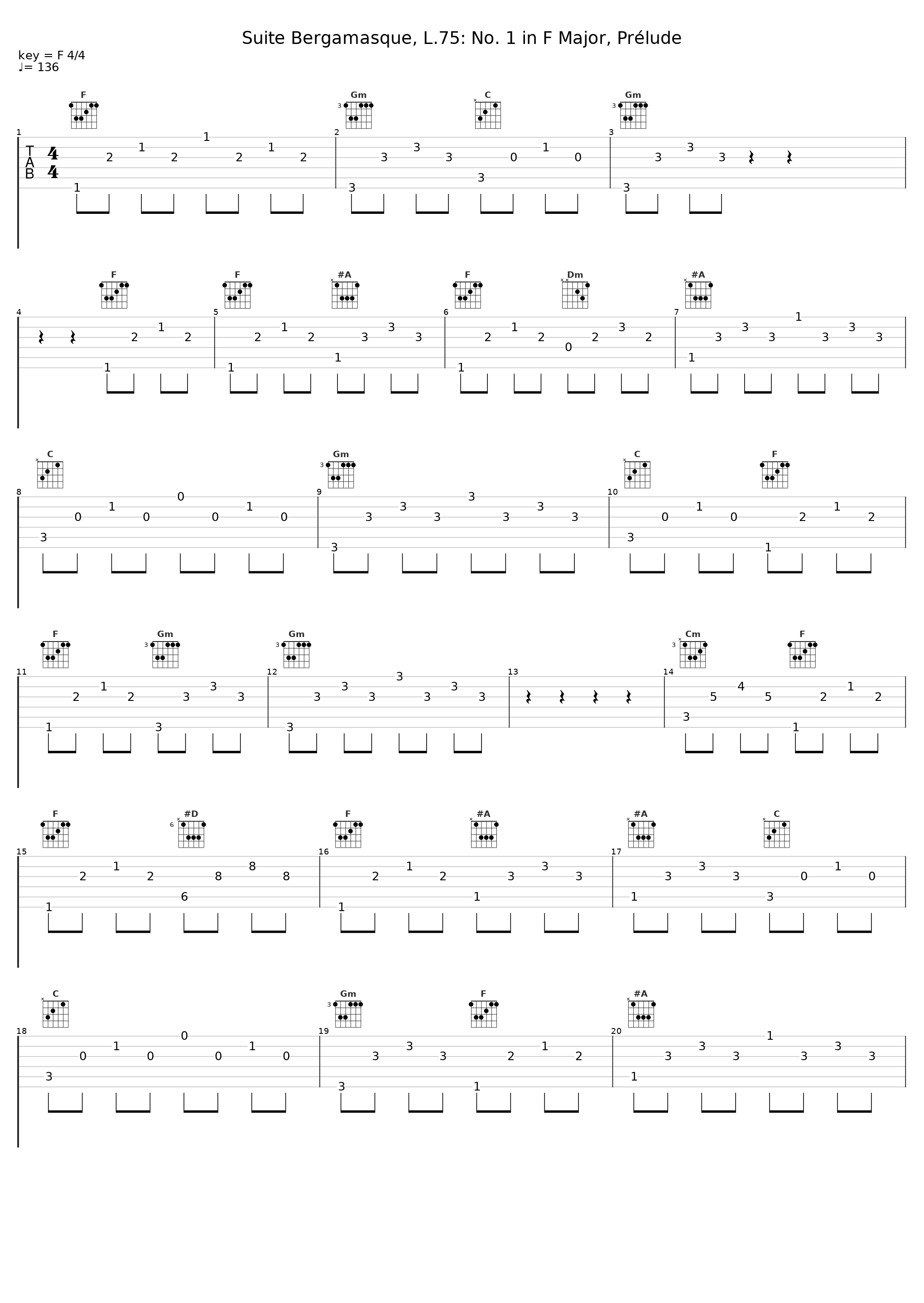 Suite Bergamasque, L.75: No. 1 in F Major, Prélude_Christophe Vautier_1