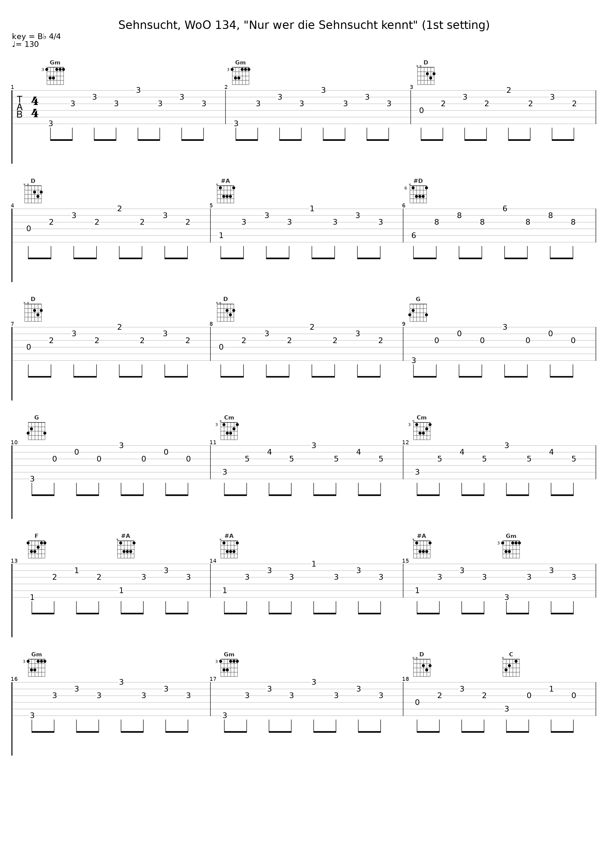 Sehnsucht, WoO 134, "Nur wer die Sehnsucht kennt" (1st setting)_Elisabeth Breuer_1