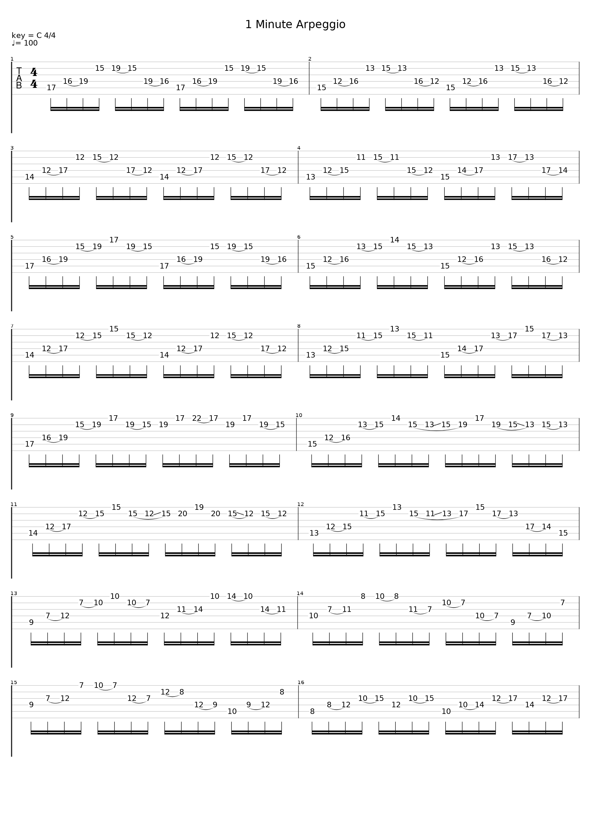 The 1 Minute Arpeggio Study_Boyan Bo_1