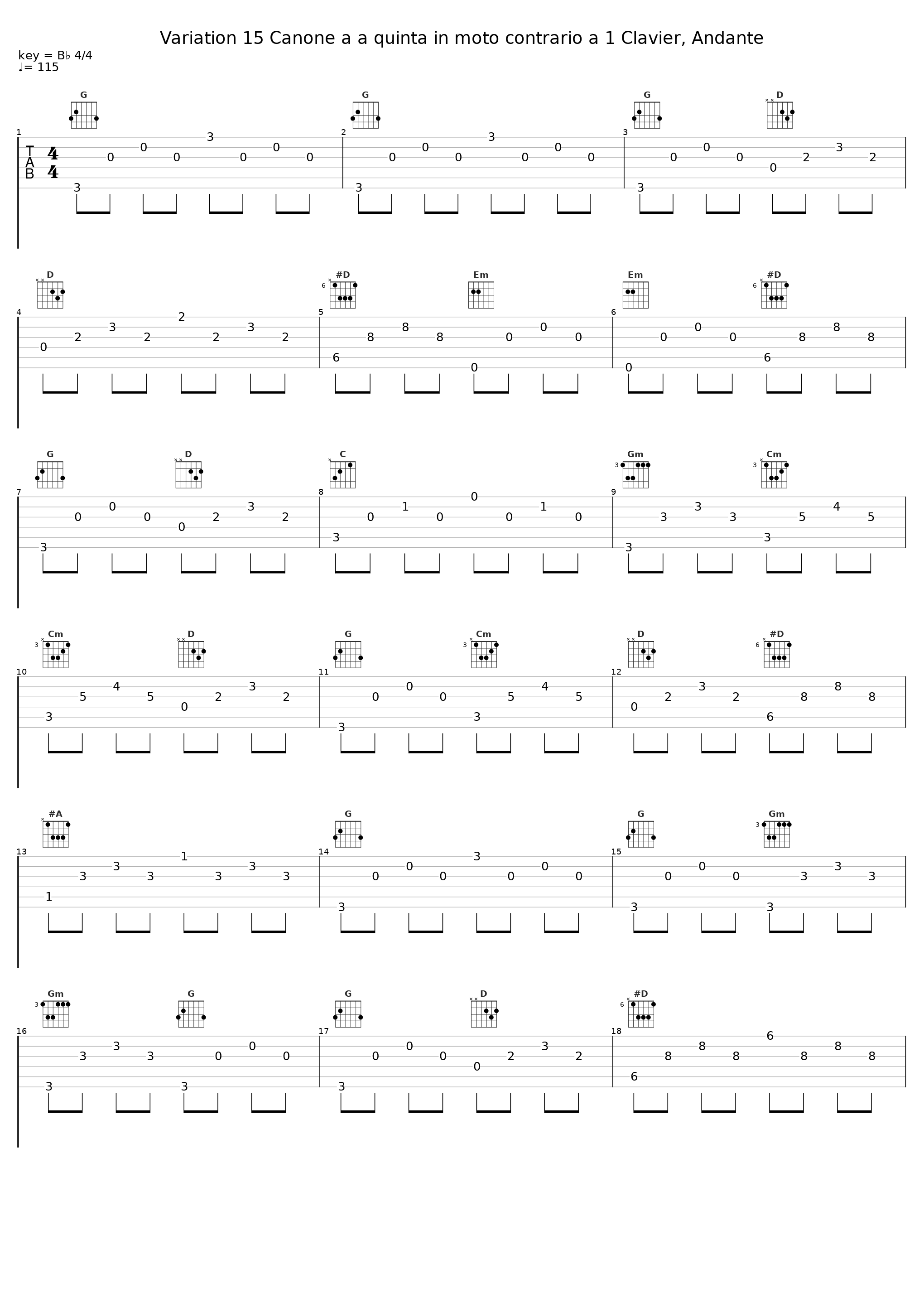 Variation 15 Canone a a quinta in moto contrario a 1 Clavier, Andante_朱晓玫_1