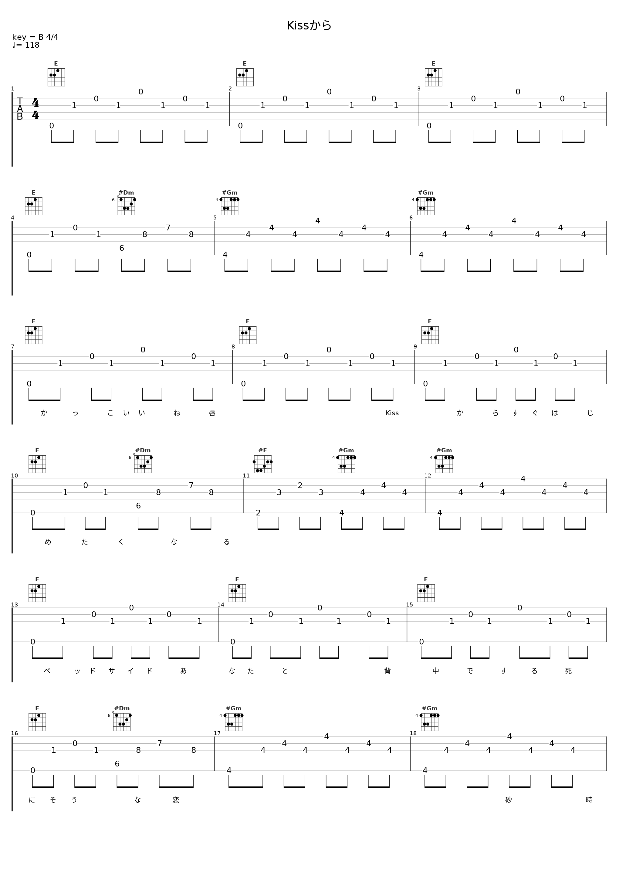 Kissから_安全地帯_1