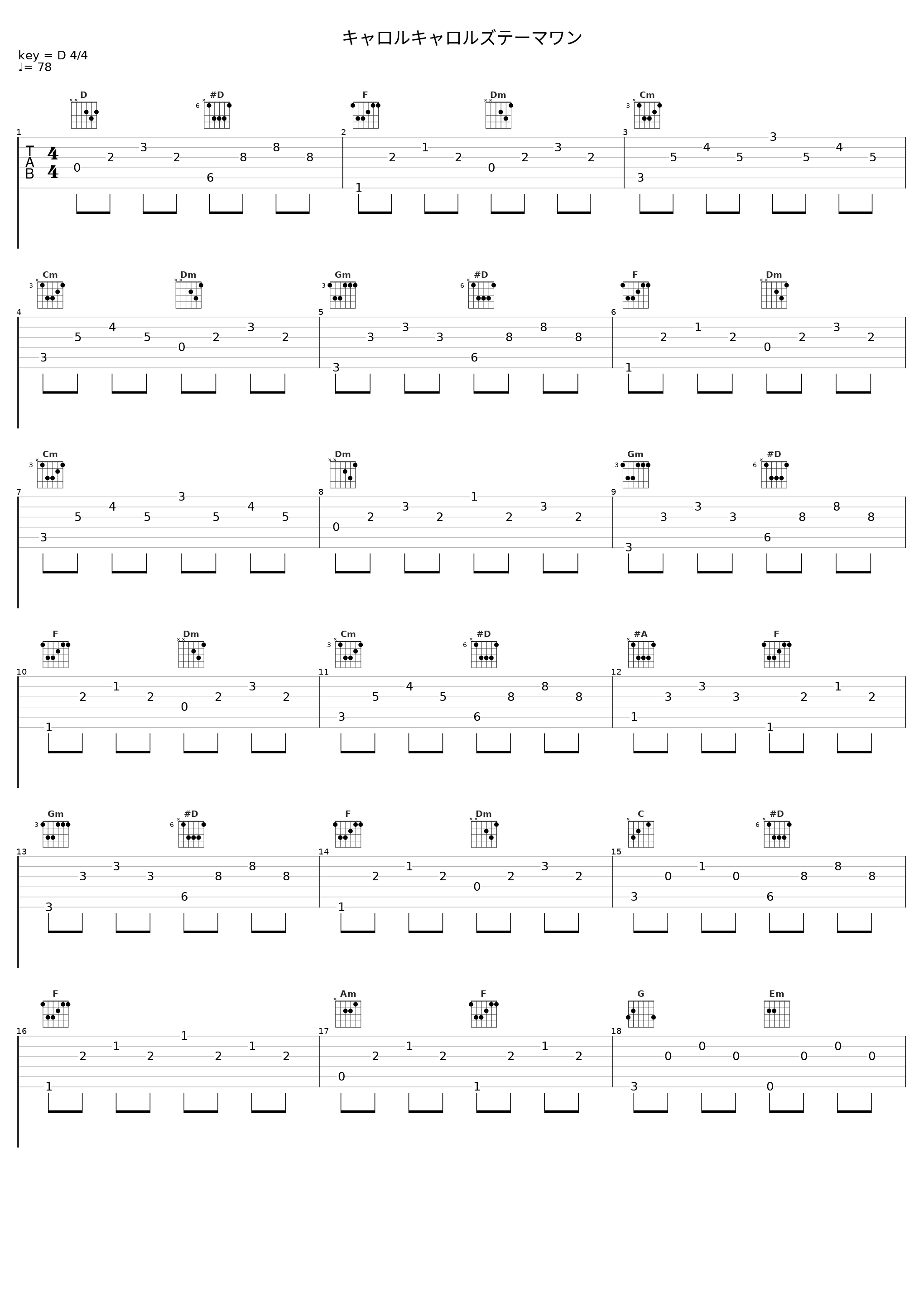 キャロルキャロルズテーマワン_TM NETWORK_1