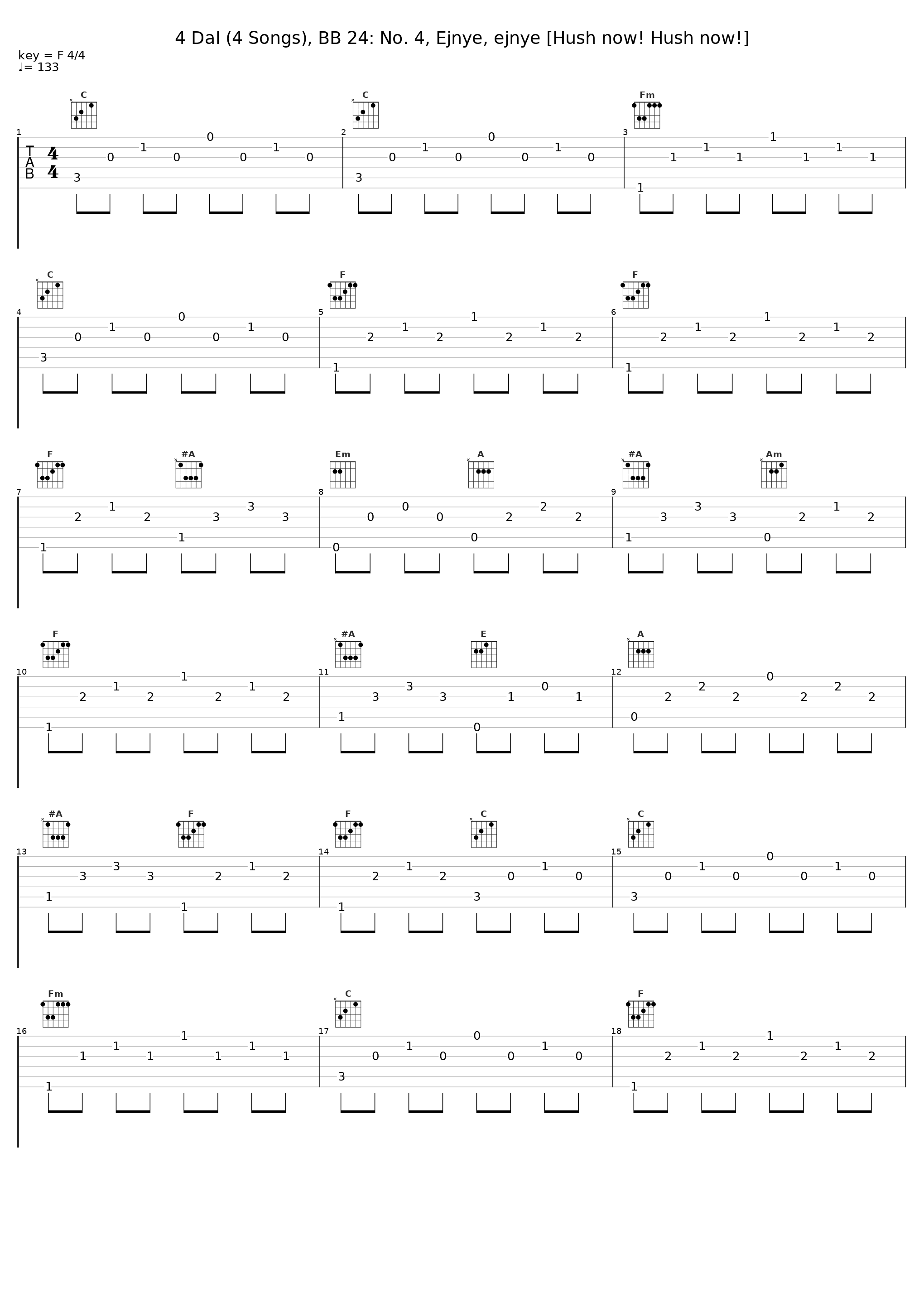 4 Dal (4 Songs), BB 24: No. 4, Ejnye, ejnye [Hush now! Hush now!]_Andrea Meláth,Emese Virág_1