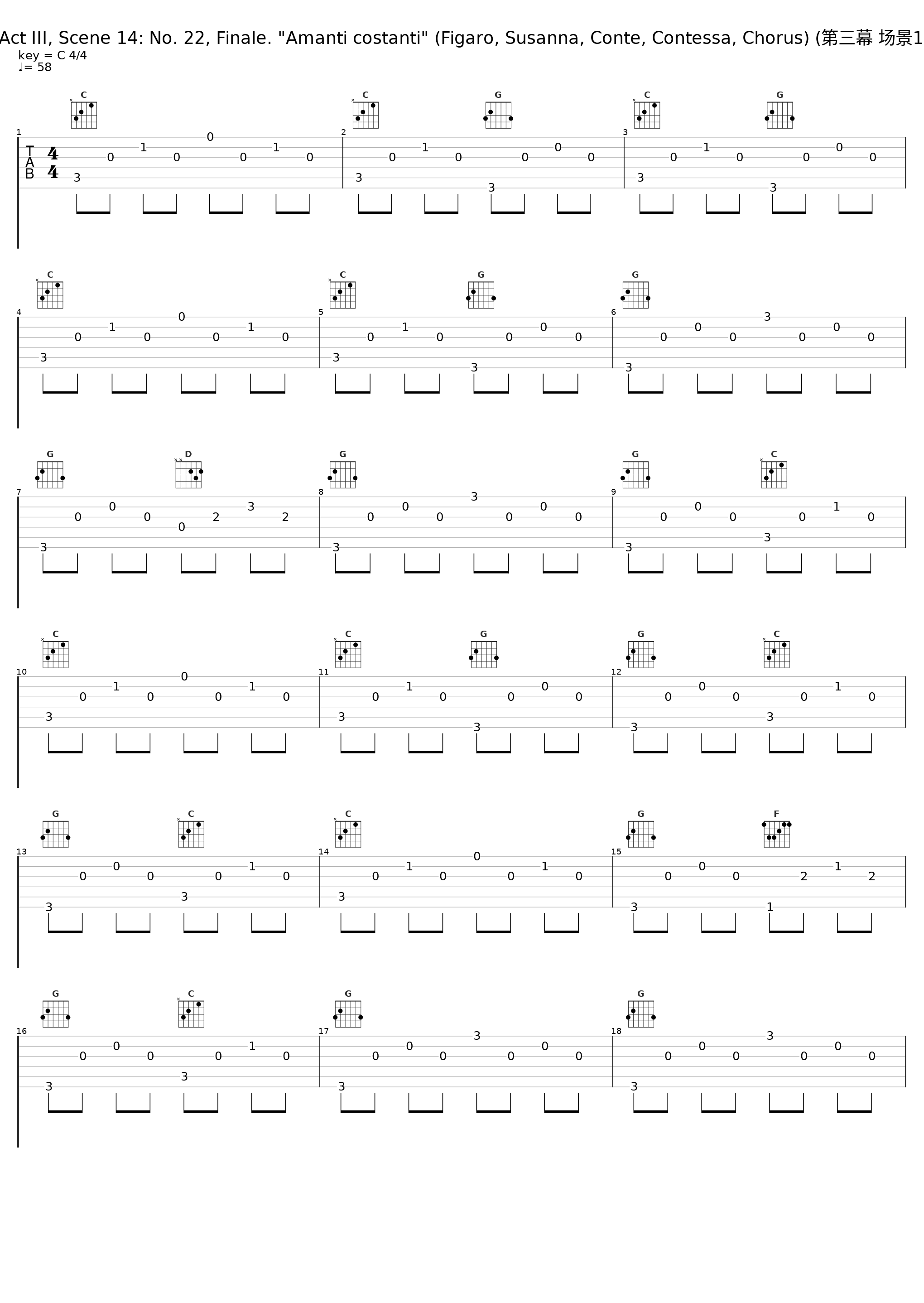 Le nozze di Figaro, K. 492, Act III, Scene 14: No. 22, Finale. "Amanti costanti" (Figaro, Susanna, Conte, Contessa, Chorus) (第三幕 场景14：第22首 终曲，“走吧朋友”)_Giuseppe Taddei,Anna Moffo,Eberhard Waechter,Elisabeth Schwarzkopf,Fiorenza Cossotto,Carlo Maria Giulini,Dora Gatta,Renato Ercolani,Philharmonia Orchestra,Ivo Vinco,Elisabetta Fusco,Philharmonia Choir,Philharmonia Orchestra And Chorus,Piero Cappuccilli,Di_1