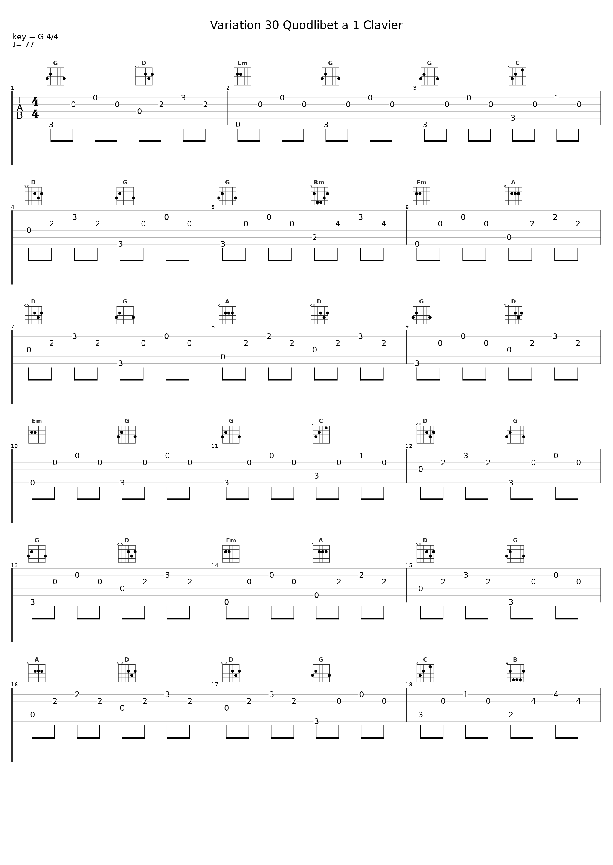 Variation 30 Quodlibet a 1 Clavier_朱晓玫_1