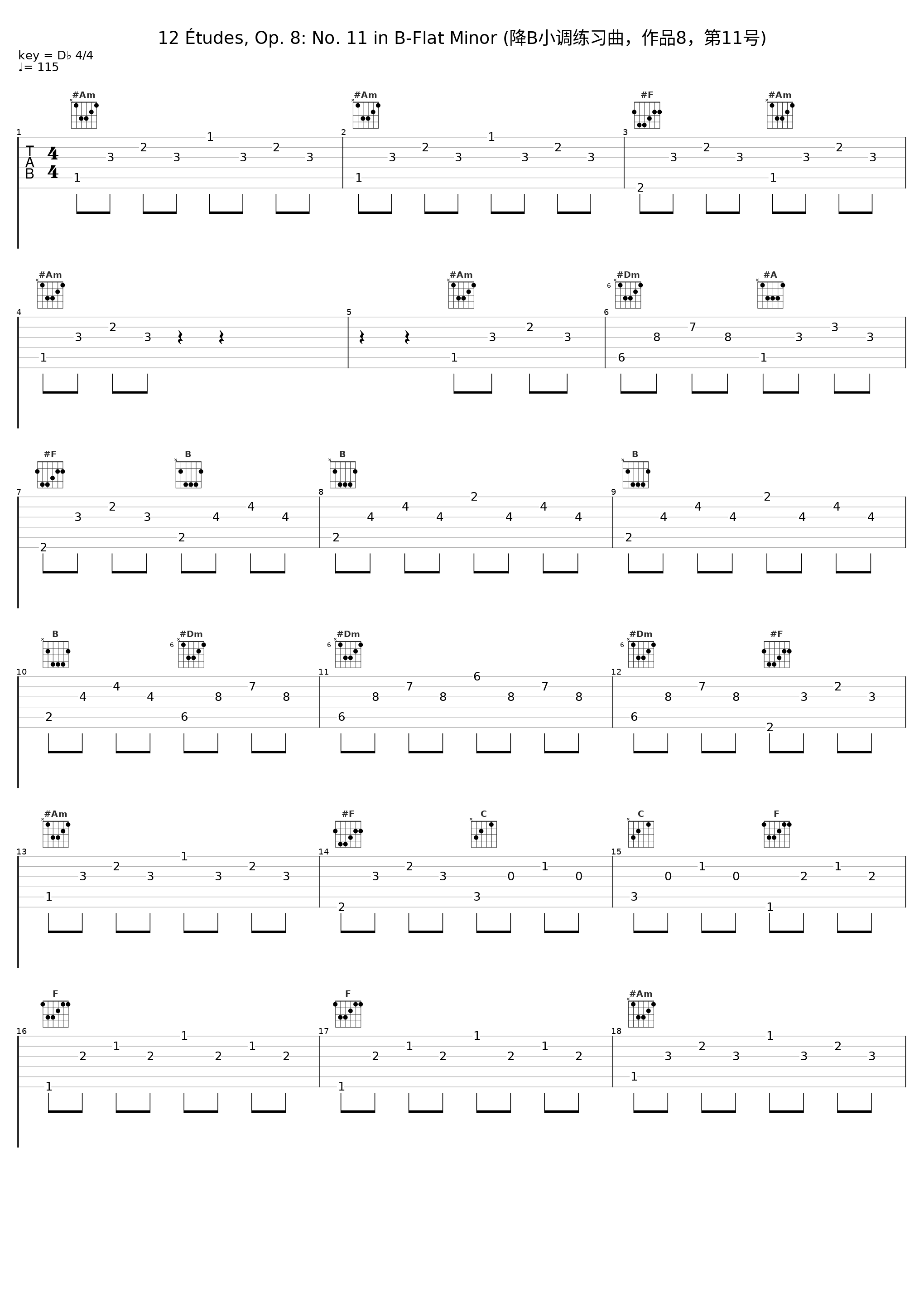 12 Études, Op. 8: No. 11 in B-Flat Minor (降B小调练习曲，作品8，第11号)_Garrick Ohlsson_1