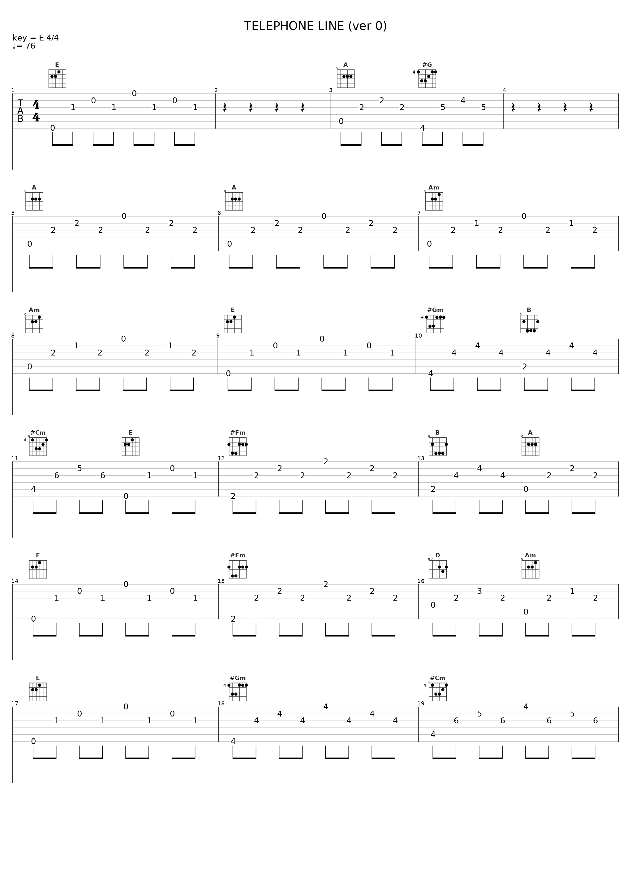 TELEPHONE LINE (ver 0)_TM NETWORK_1